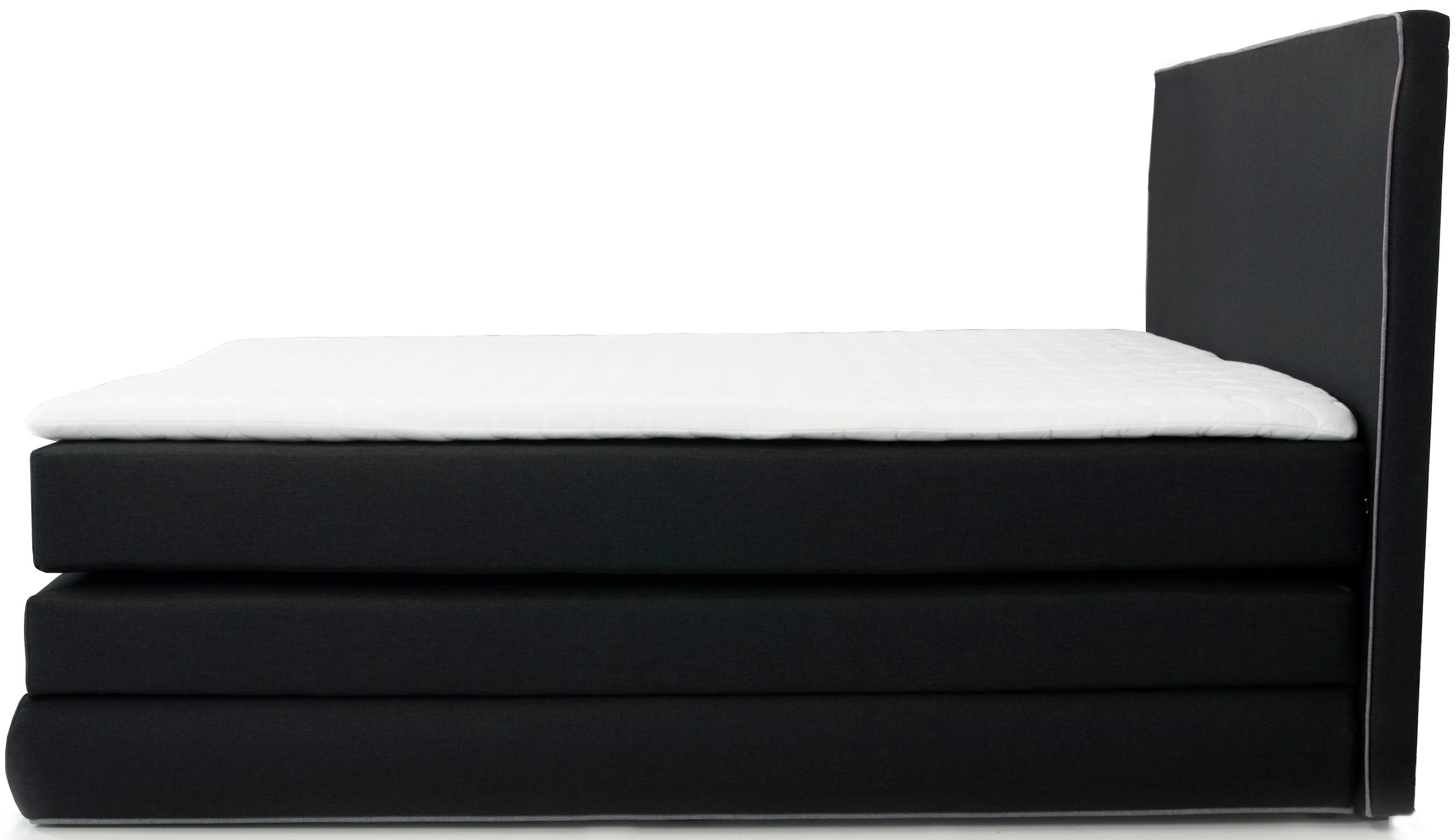 COLLECTION AB Boxspringbett »Ninoni«, inkl. Bettkasten, Topper und wahlweise mit LED-Beleuchtung, Liegefläche 180 x 200 cm