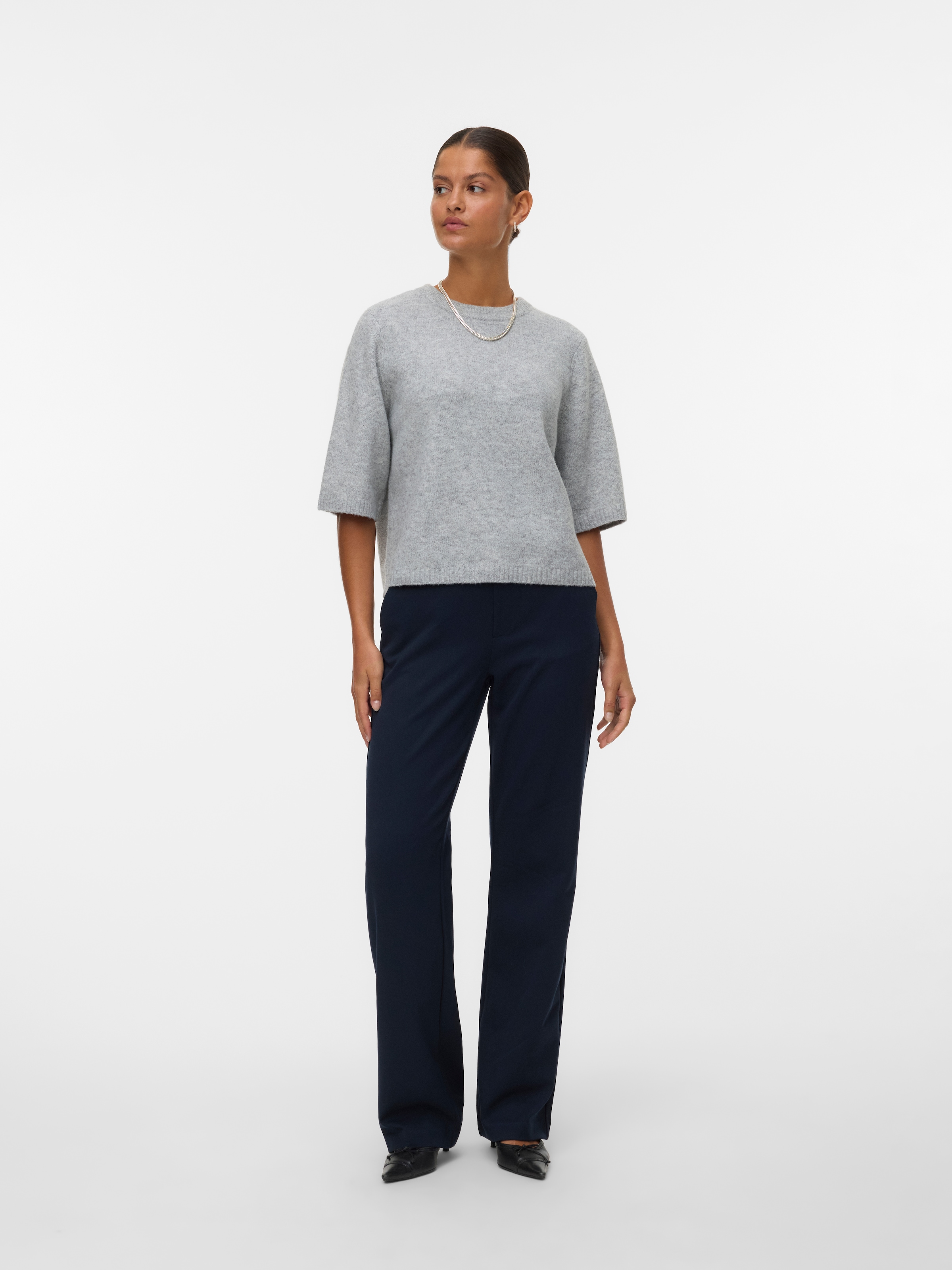 Vero Moda Rundhalspullover »VMBOOM 2/4 O-NK OVERSIZE PULLOVE GA NOOS«