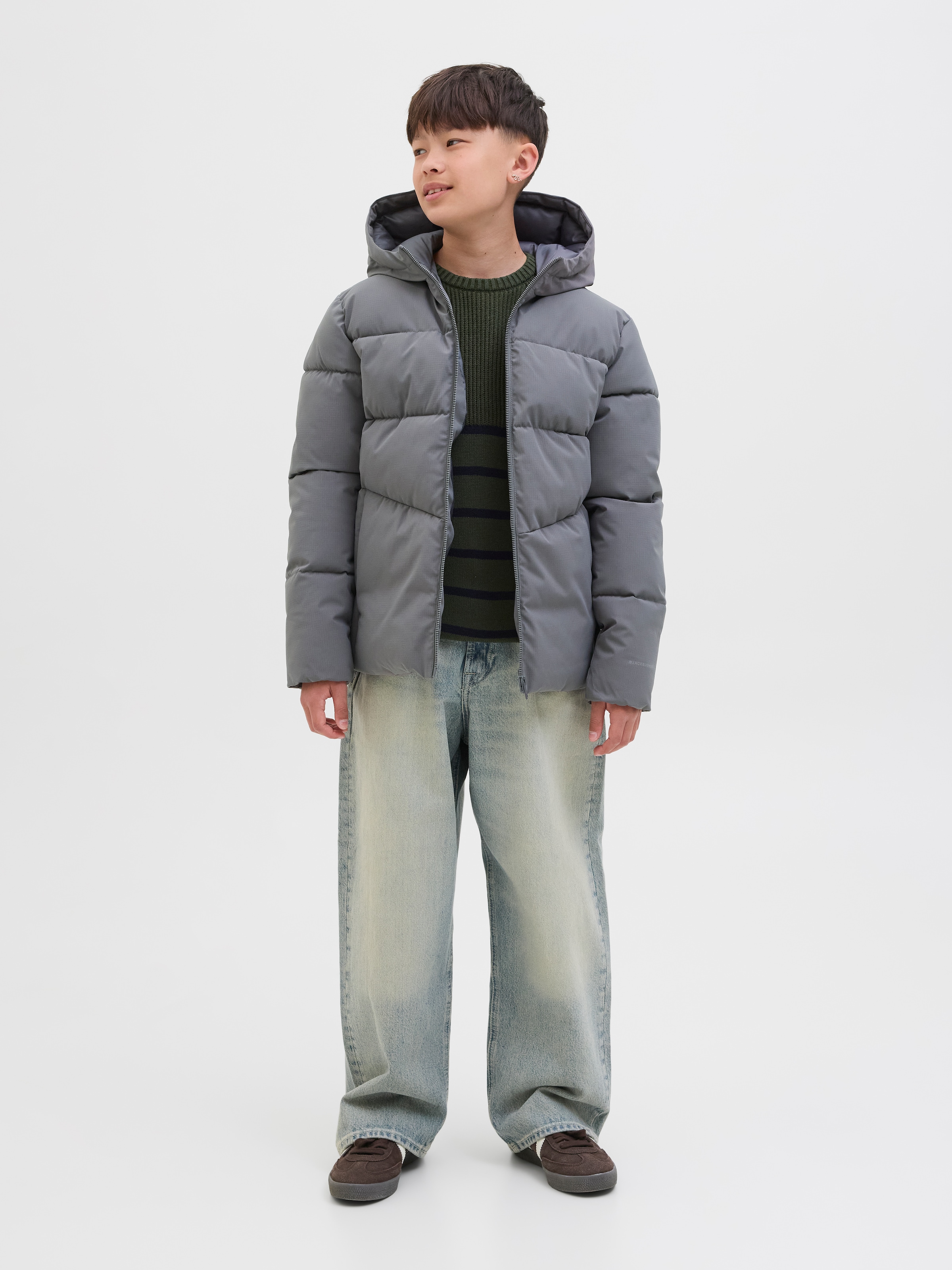 Jack & Jones Junior Steppjacke »JJGLOBAL PUFFER JACKET JNR«, mit Kapuze