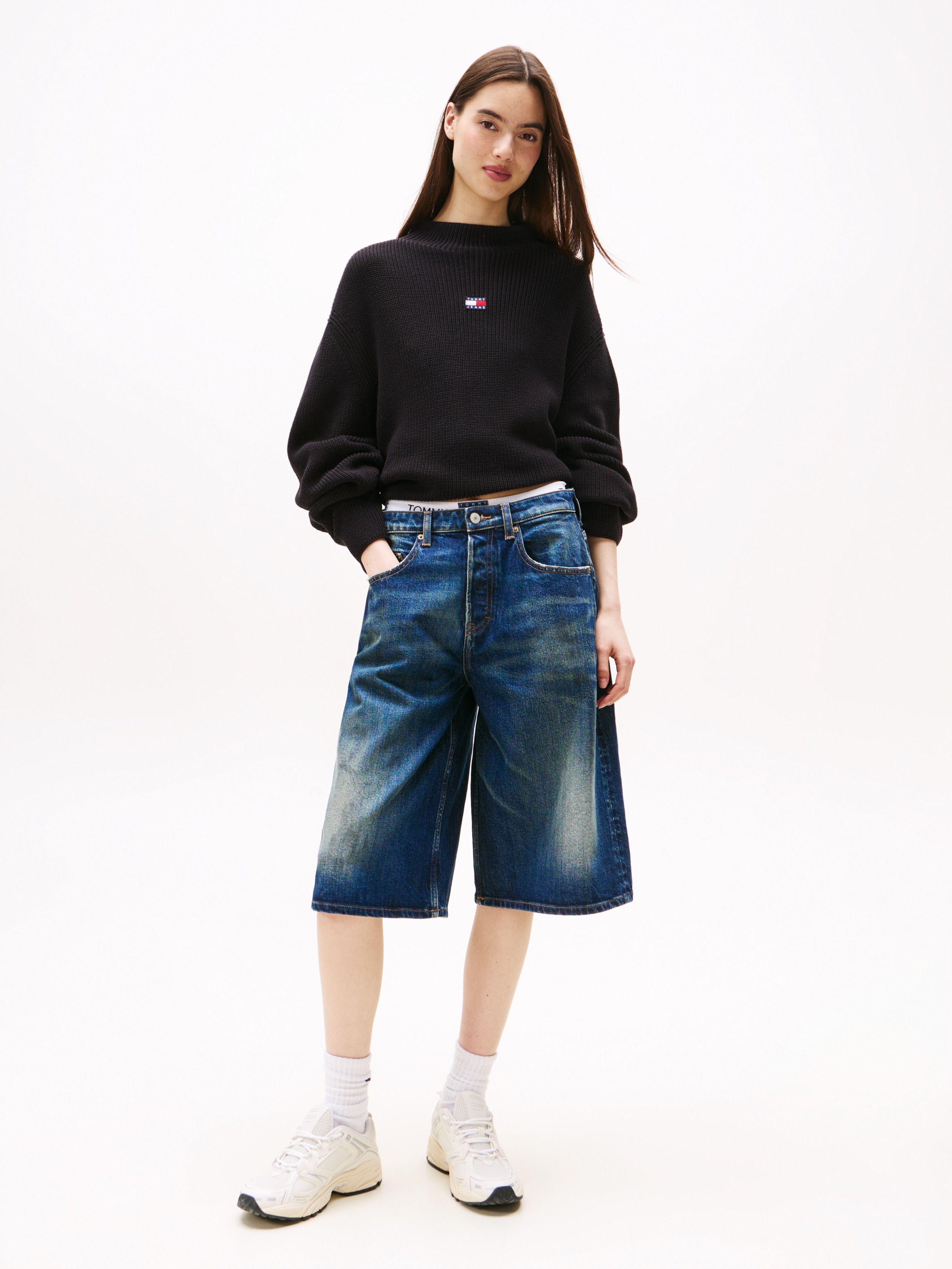 Tommy Jeans Stehkragenpullover »TJW MOCKNECK BADGE SWEATER«