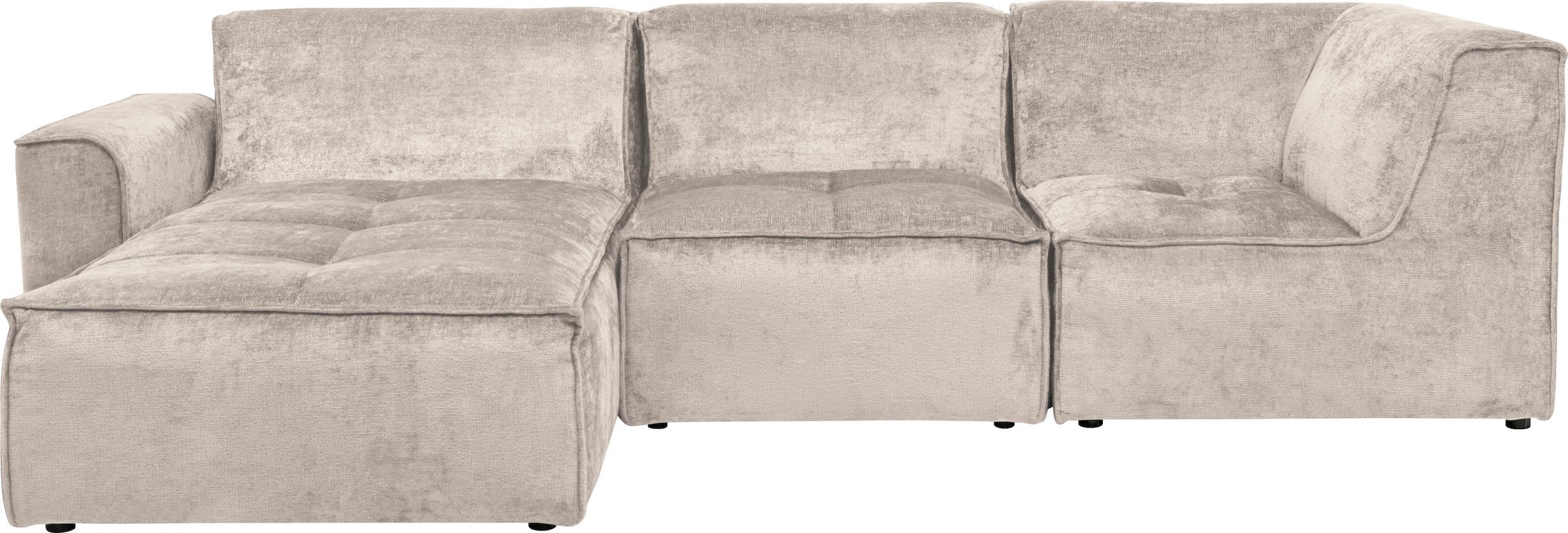 RAUM.ID Ecksofa »Monolid L-Form«, (4 St.), Module einzeln für individuelle Zusammenstellung, Bezug in Teddy-Optik