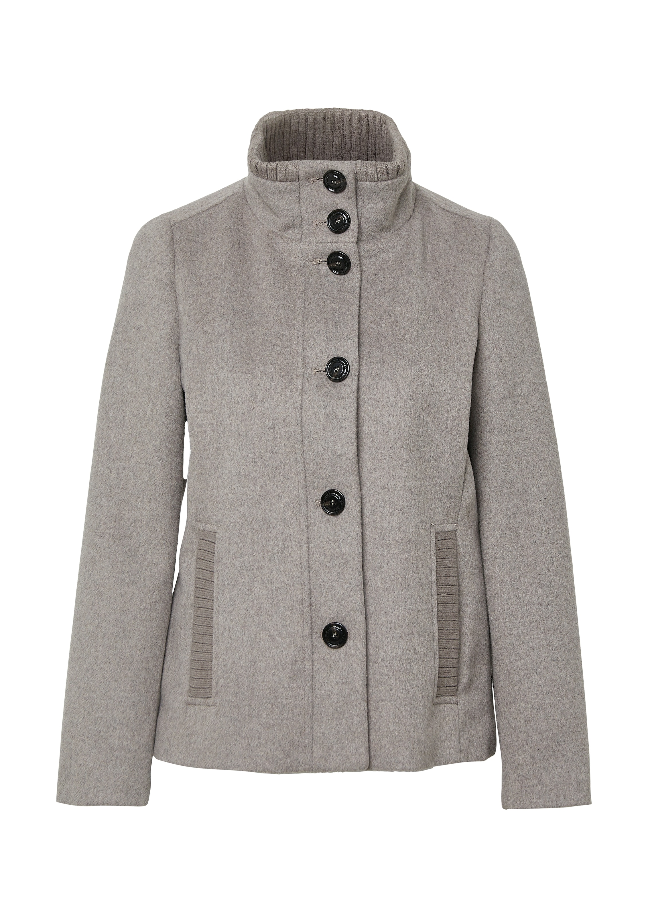 s.Oliver Wolljacke, ohne Kapuze, mit Stehkragen und Knopfleiste