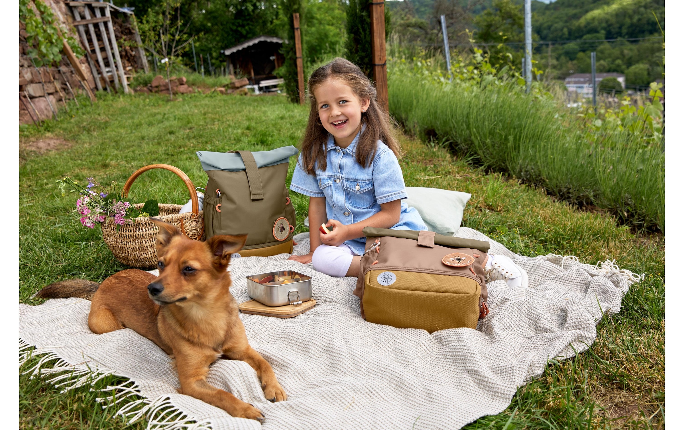 LÄSSIG Kinderrucksack »Mini Rolltop Nature Haselnuss«