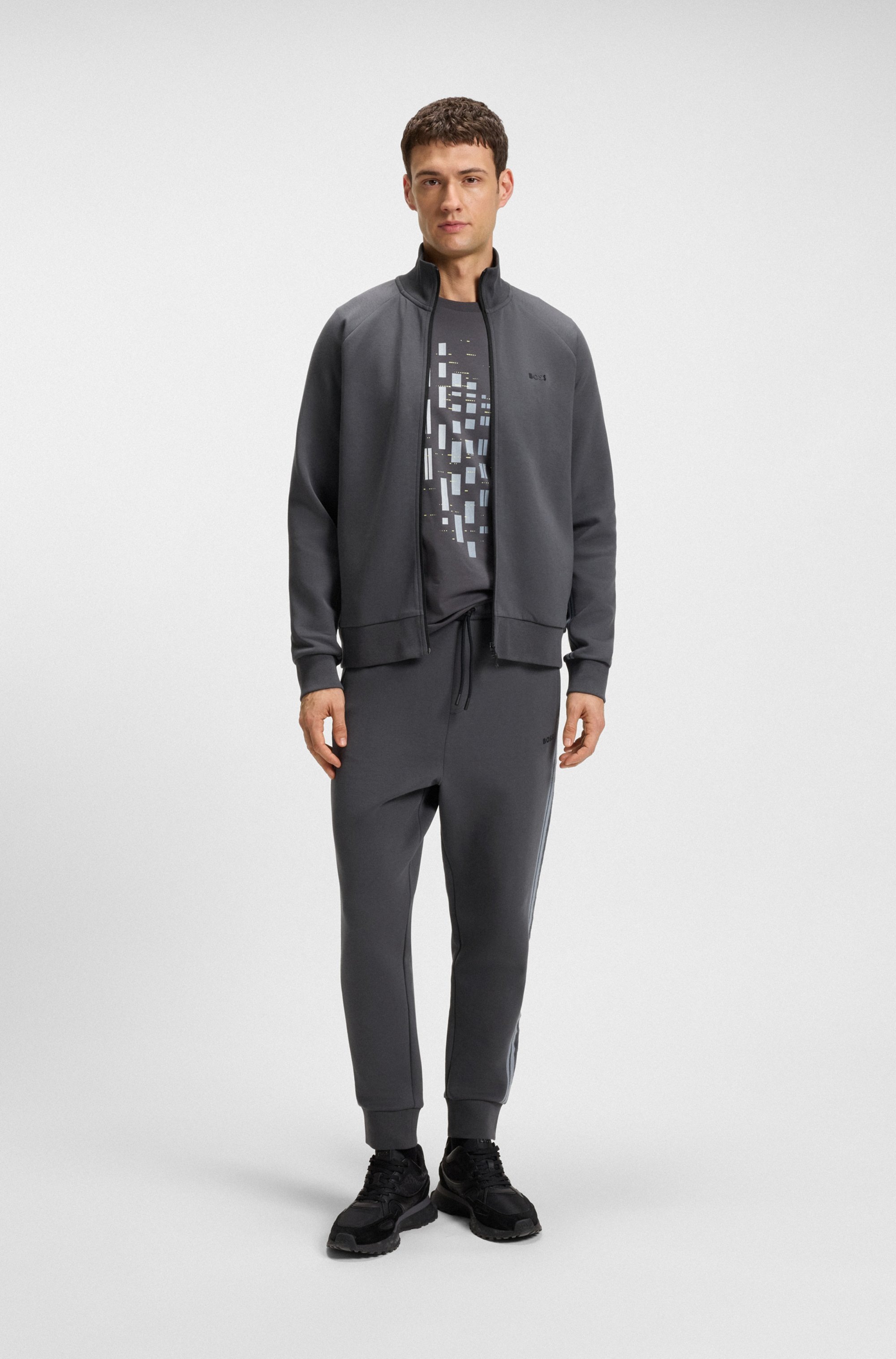 BOSS GREEN Jogginganzug »Tracksuit Set« Regular fit, mit Stehkragen