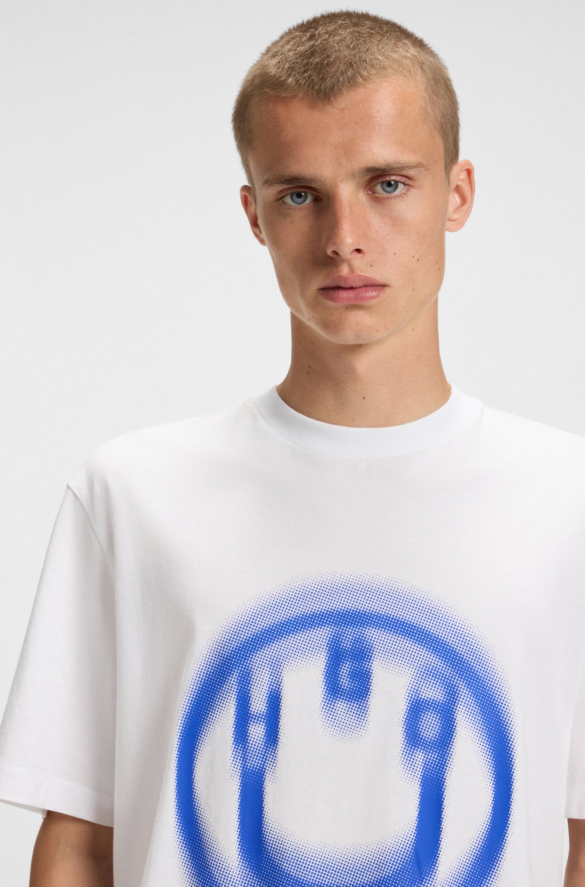HUGO Blue T-Shirt »Nalax«, mit Logo-Druck