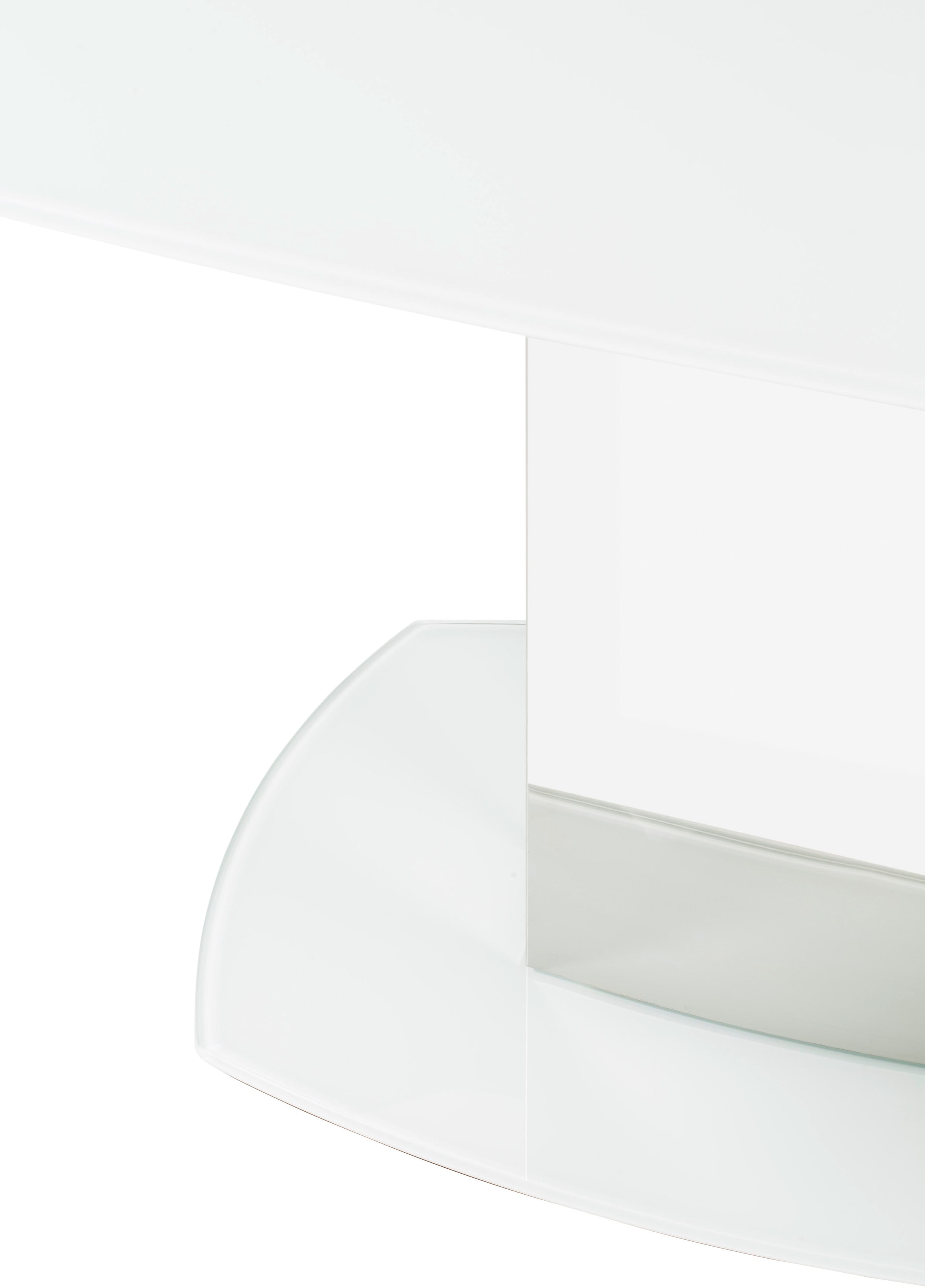 Stolkom Esstisch »Jackson Glastisch Weiss, Tisch ausziehbar, BxHxT 130-190x75x105 cm«, Automatische beidseitiger Drehauszug, Tischplatte in Super White