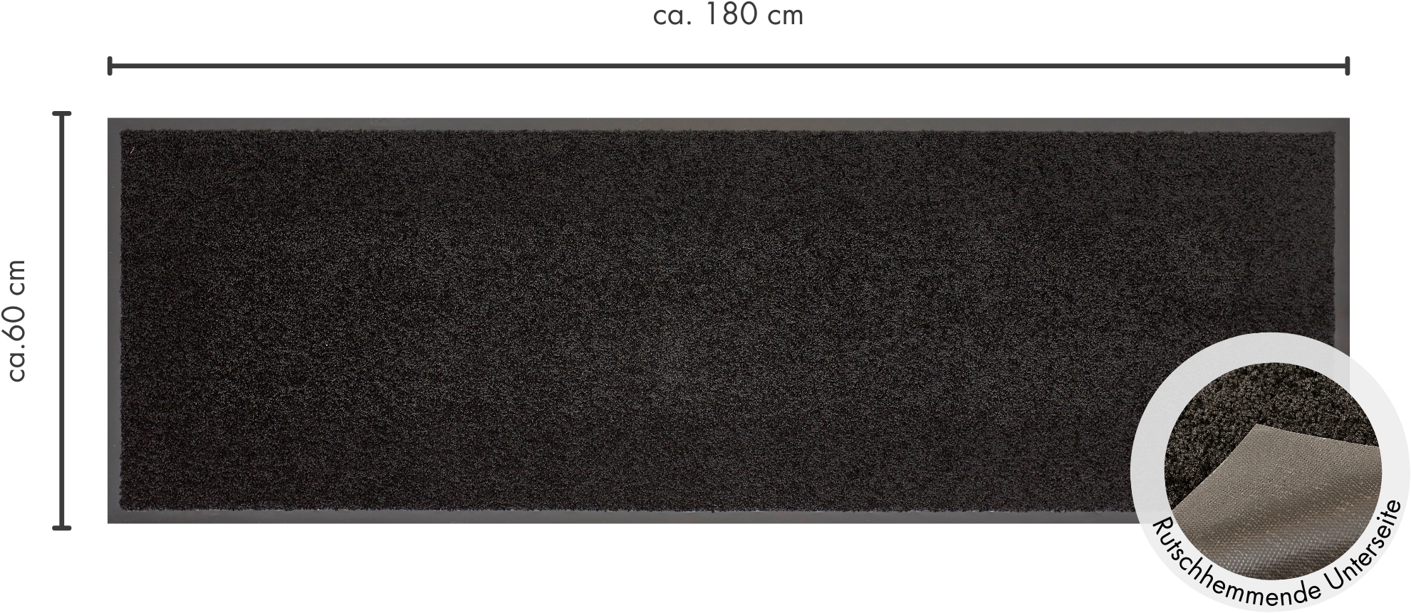 Andiamo Fussmatte »Verdi, Made in Netherlands«, rechteckig, 6 mm Höhe, Schmutzfangmatte, auch für überdachten Aussenbereich geeignet, waschbar