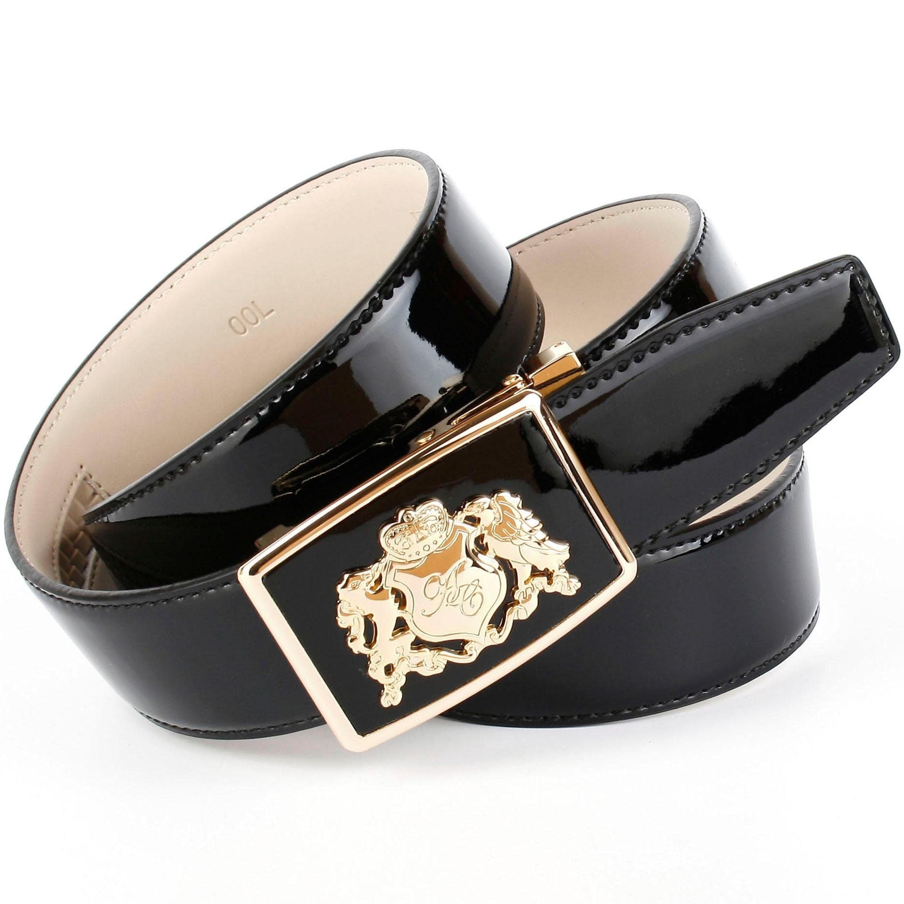 Anthoni Crown Ledergürtel, mit Anthoni Crown Wappen aus Lackleder online  kaufen bei Jelmoli-Versand Schweiz | Anzuggürtel