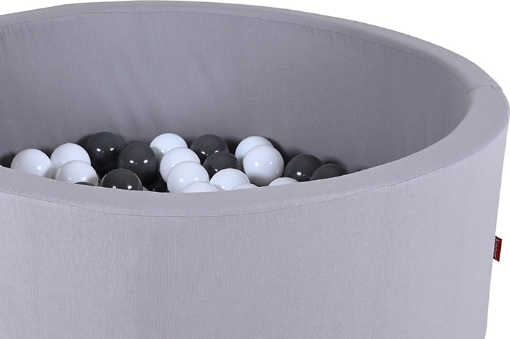 Knorrtoys® Bällebad »Soft, Grey«, mit 100 Bällen Grey/white; Made in Europe