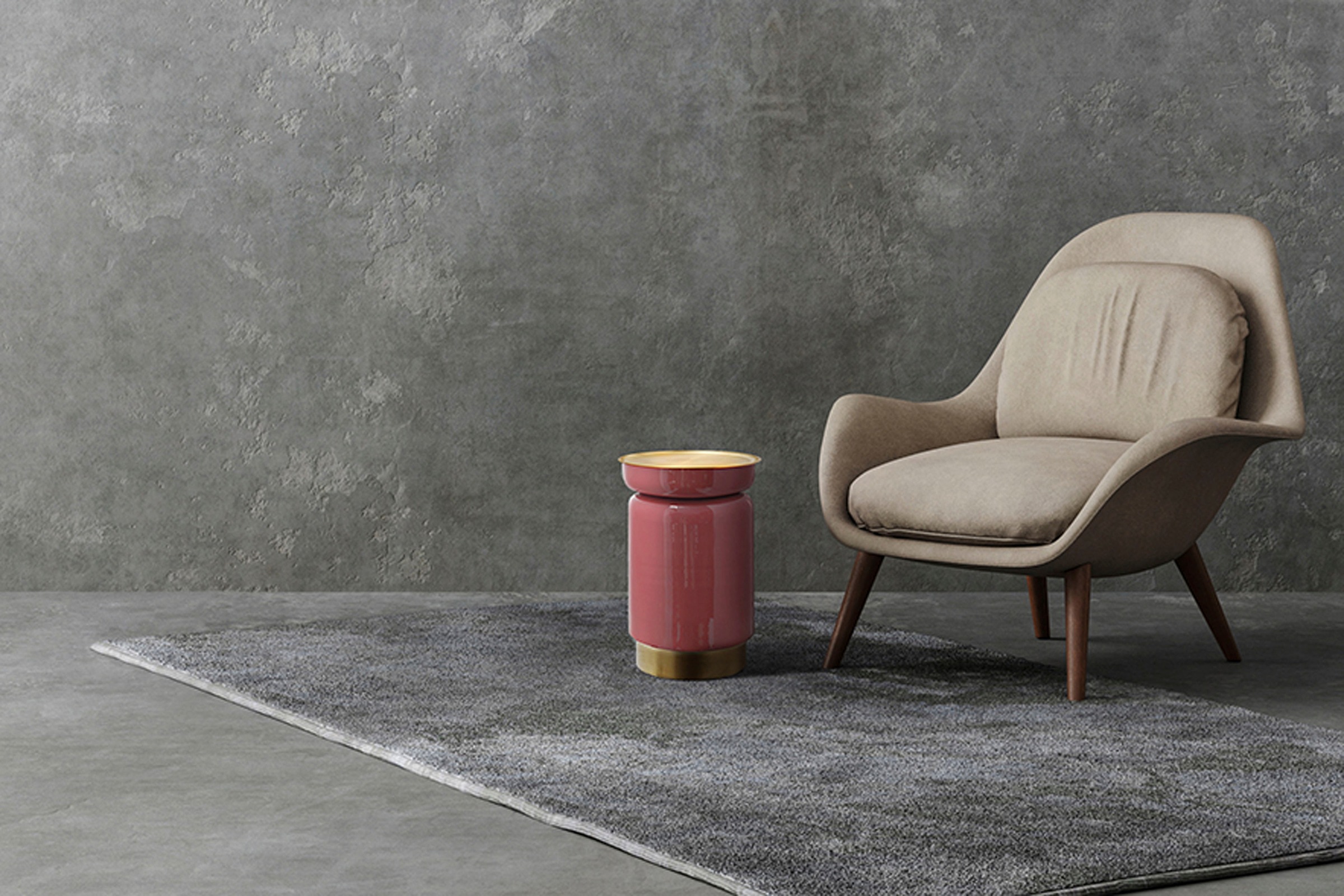 Kayoom Beistelltisch »Art Deco 175, Abstelltisch aus Metall,funktional und stabil«, (1 St.), Stilvoll, glanzvolle Lackierung, Tischplatte in Tablettform