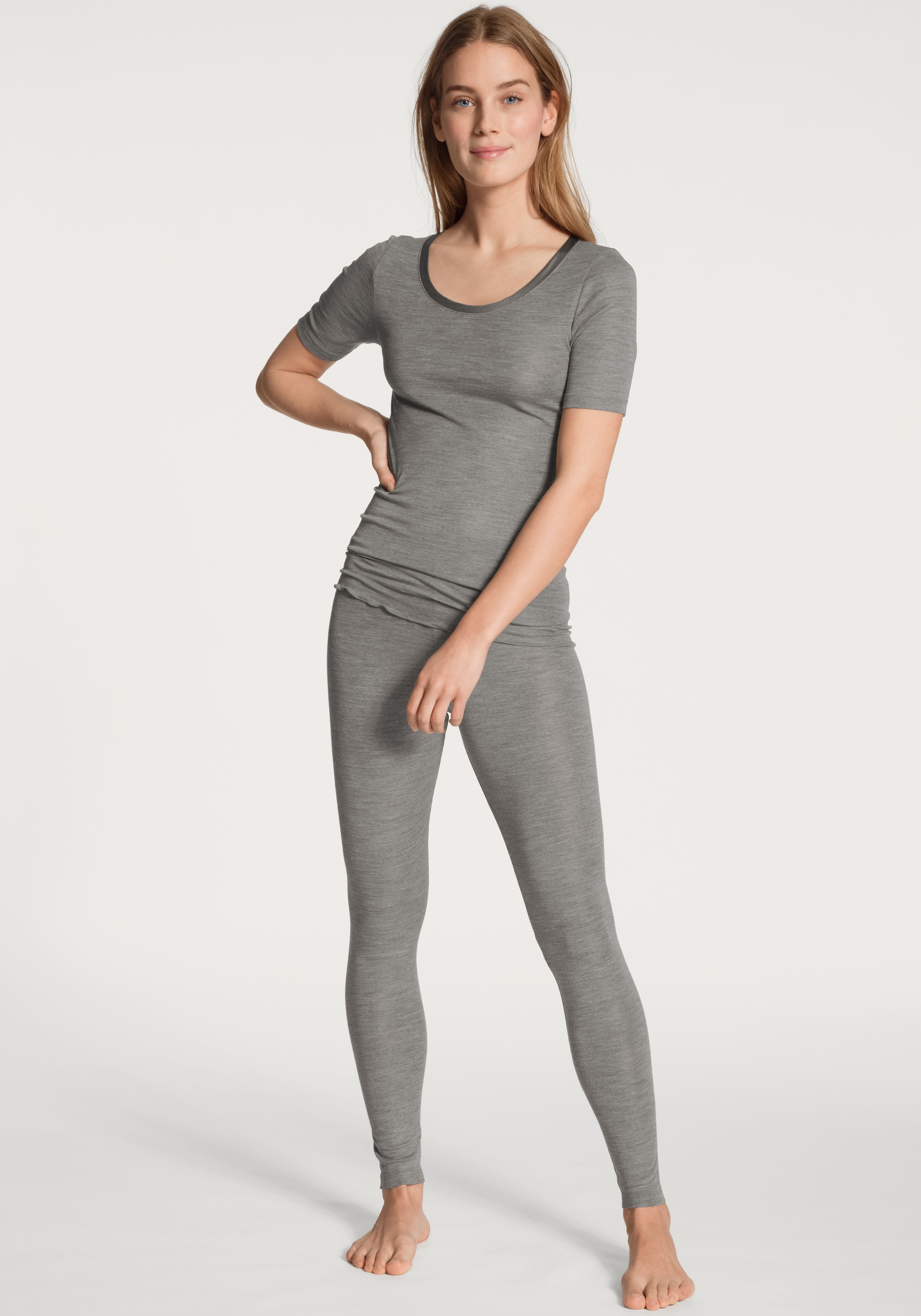 CALIDA Kurzarmshirt »True Confidence«, mit Satinbandeinfassung am Rundhalsausschnitt