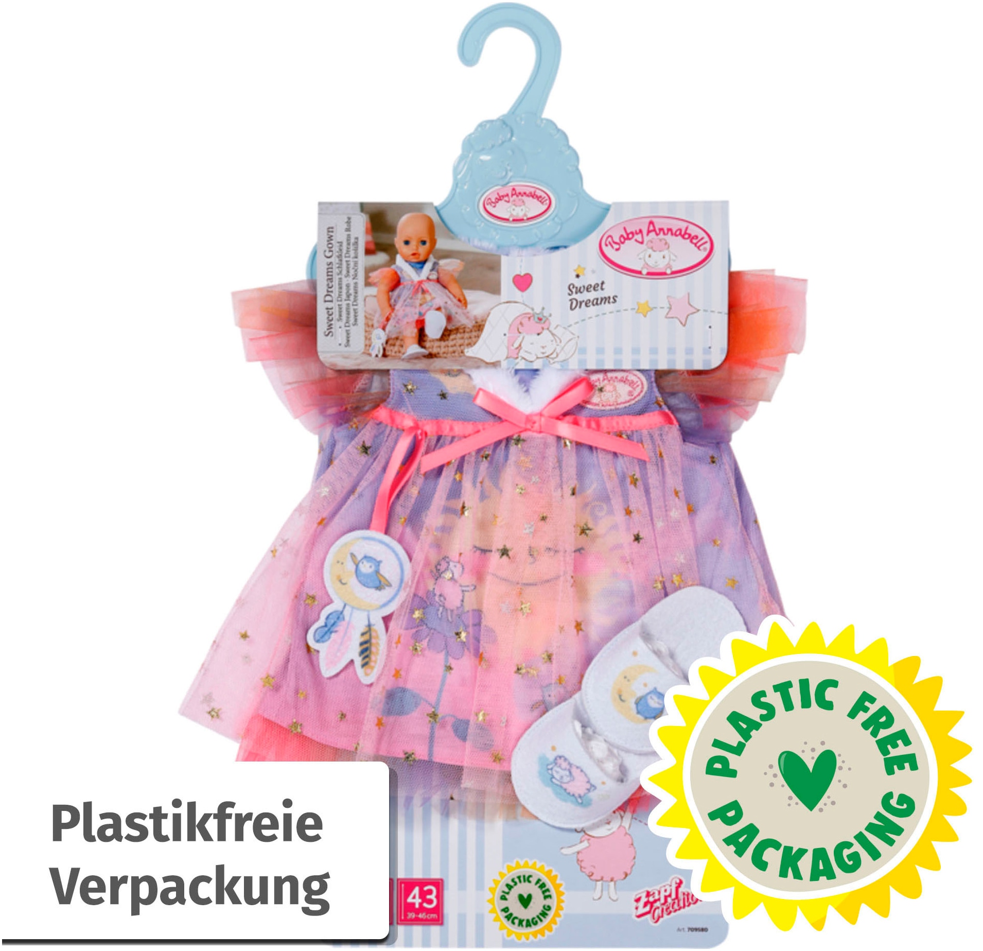 Baby Annabell Puppenkleidung »Sweet Dreams Nachthemd 43 cm«