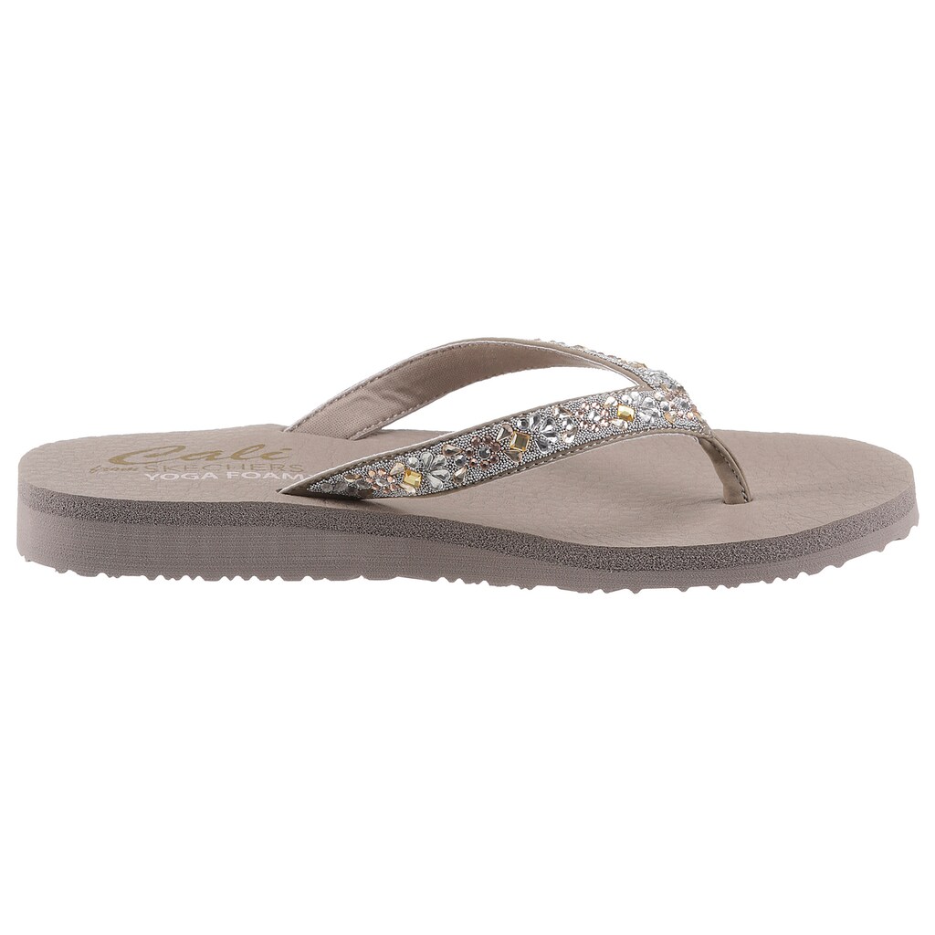 Skechers Zehentrenner »MEDITATION GARDEN BLISS«, mit aufwendiger Steinchenverzierung