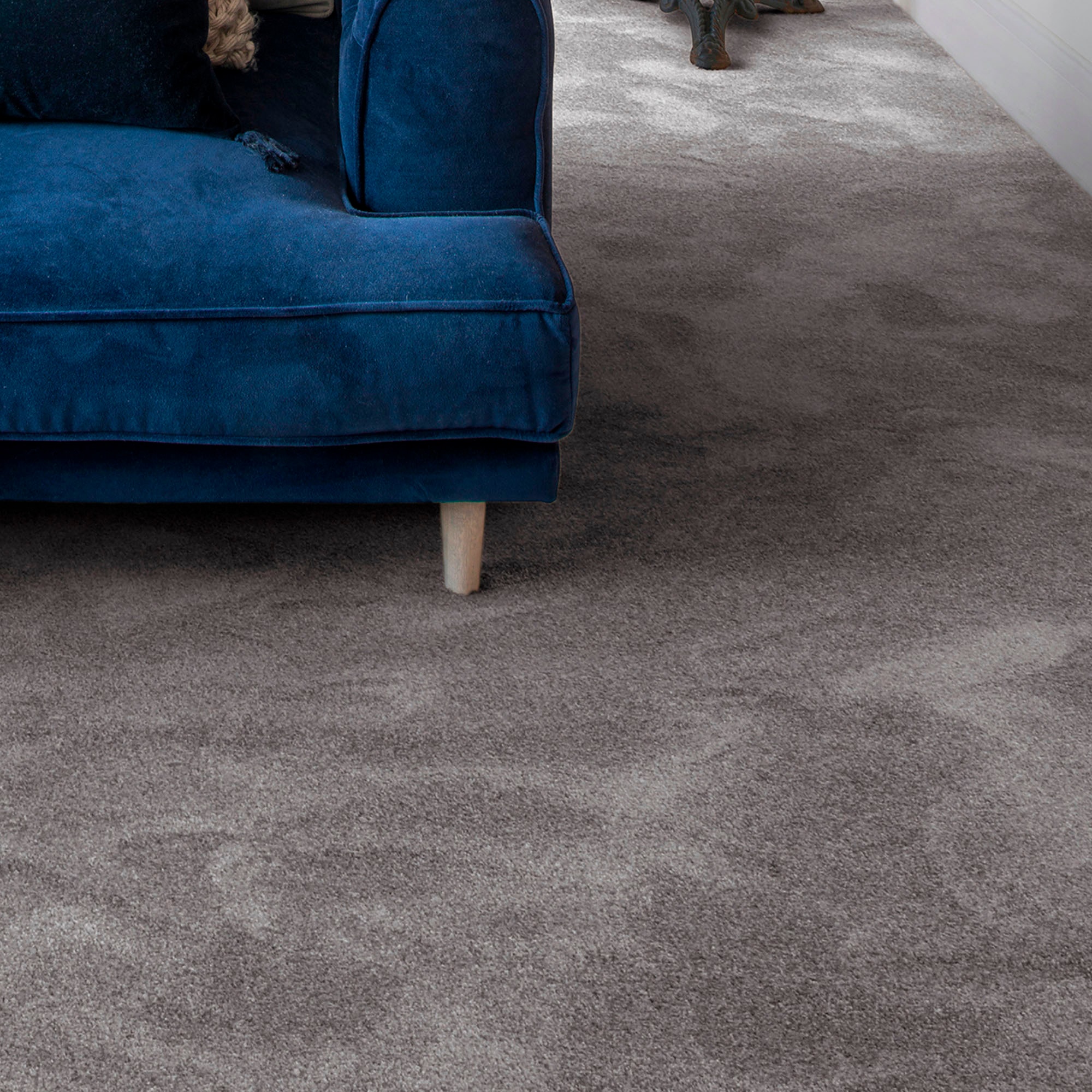 Andiamo Teppichboden "Levin, Velours, Made in Belgium" rechteckig 10 mm Höhe Uni Farben, Breite 400 cm oder 500 cm, weiche Qualität