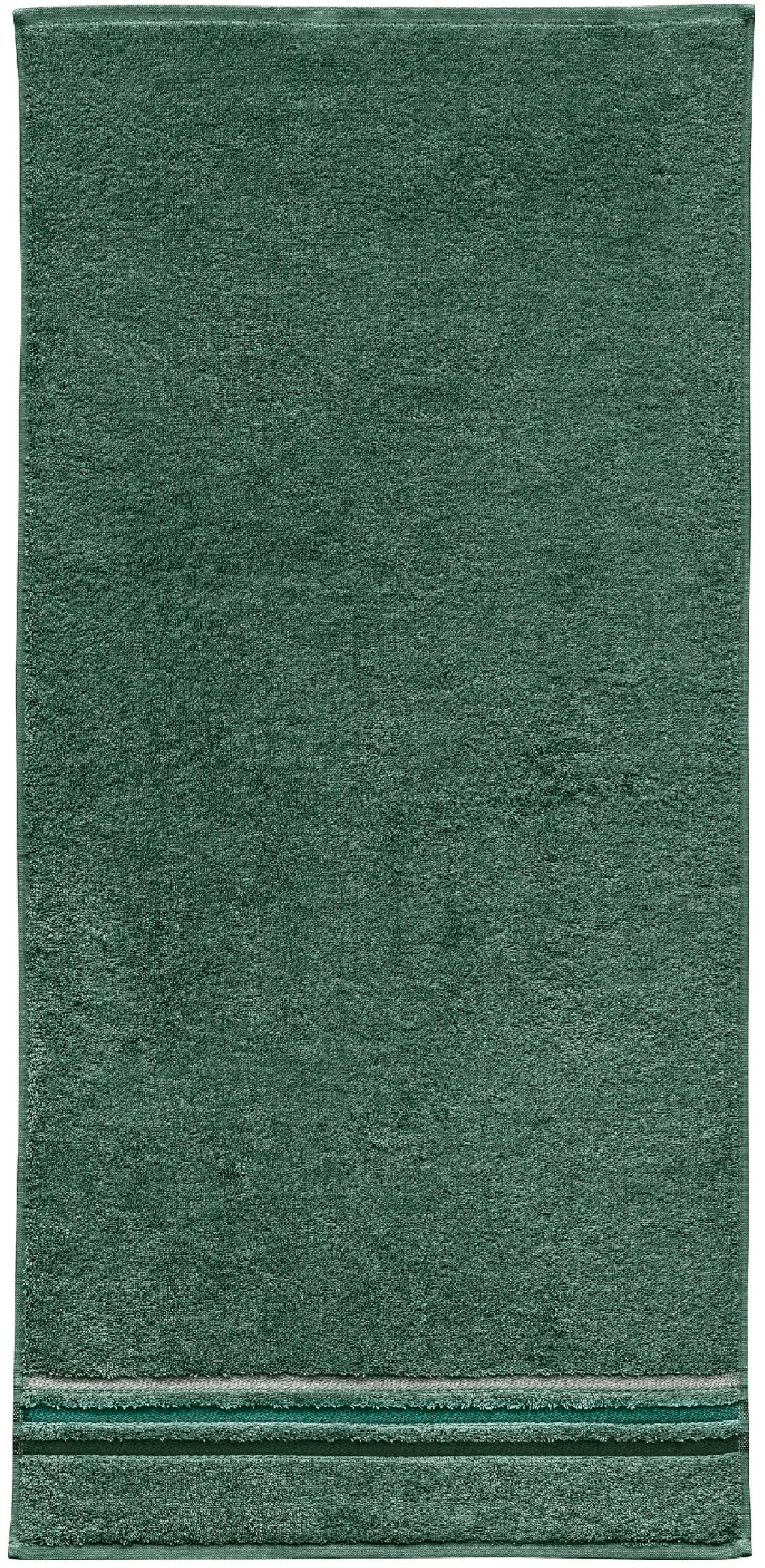 Schiesser Duschtücher »Skyline Color aus 100 % Baumwolle mit eleganter Streifenbordüre«, (Set, 2 St., 2 Badetücher (70x140 cm), MADE IN GREEN by OEKO-TEX®
