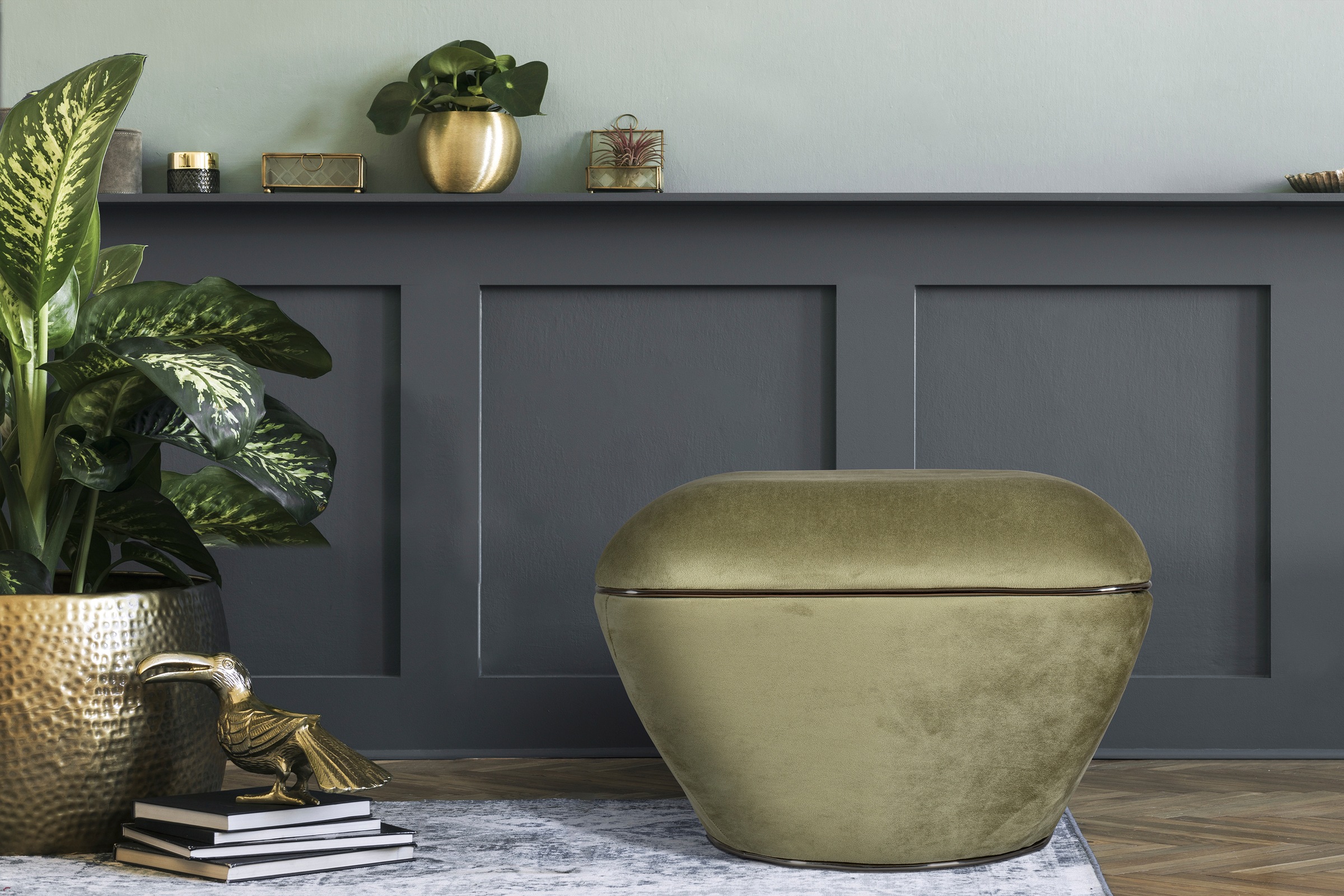 Kayoom Sitzhocker »Hocker Contessa 125, vielseitig einsetzbarer Allrounder, elegante Form«, (1 St.), komfortabel, hochqualitativ, pflegeleicht, elegante Form