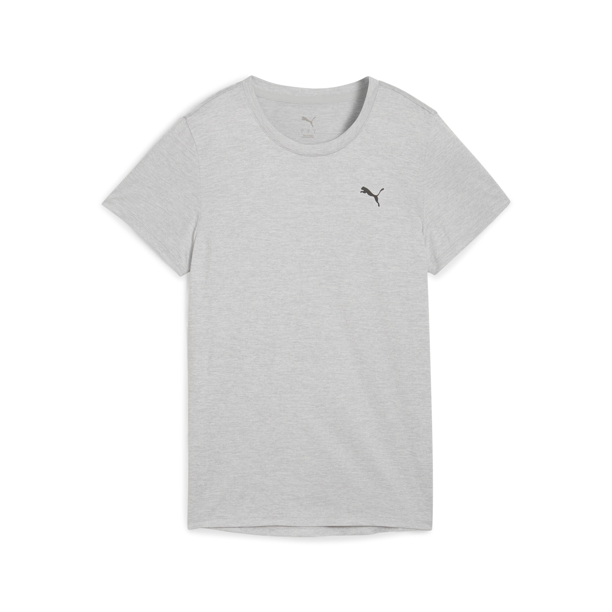 PUMA Trainingsshirt »W TAD ESSENTIAL HEATHER TEE« gerade Passform mit Seitenschlitzen, atmungsaktiv, schnell trocknend
