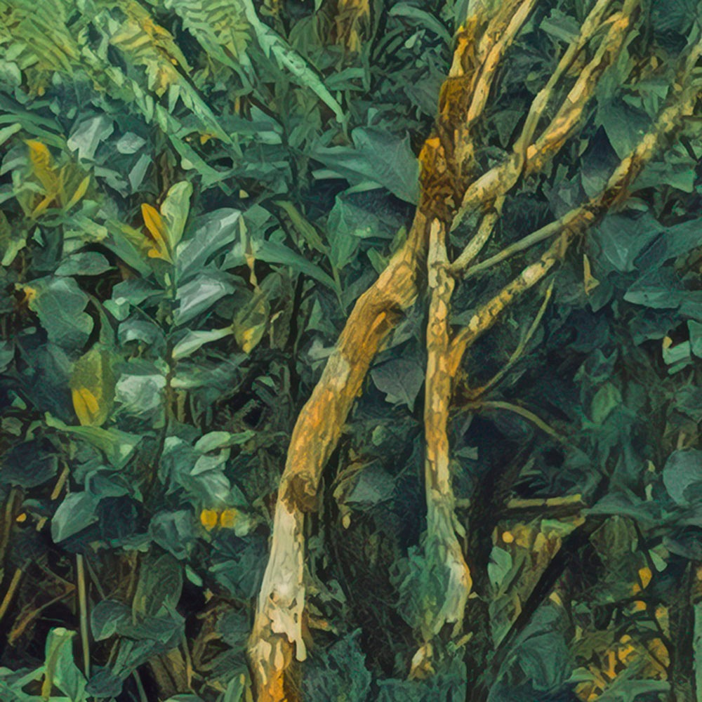 Komar Fototapete »Digitaldruck Vlies - Jungle Lands - Grösse 400 x 250 cm«, bedruckt, Wohnzimmer, Schlafzimmer