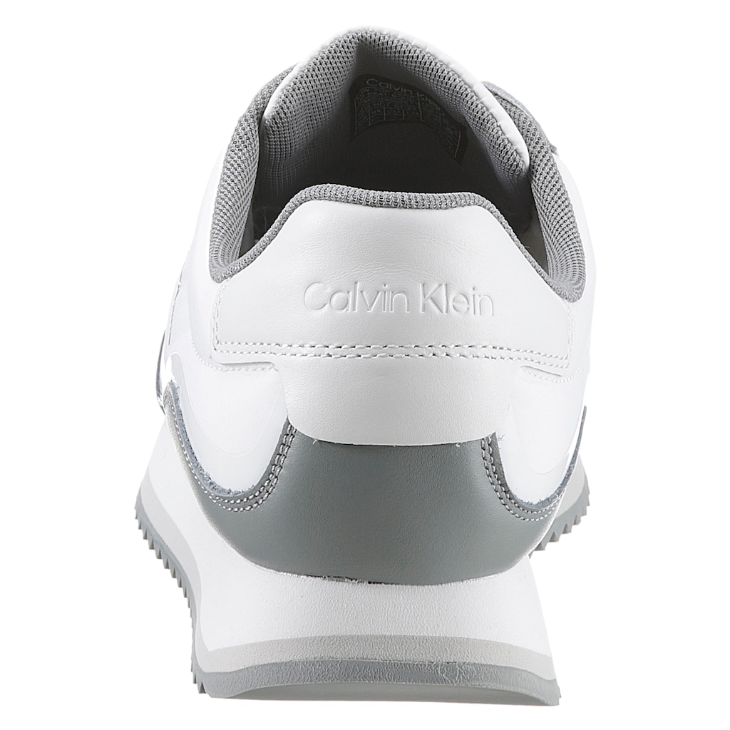 Calvin Klein Sneaker, im Materialmix, Freizeitschuh, Halbschuh, Schnürschuh