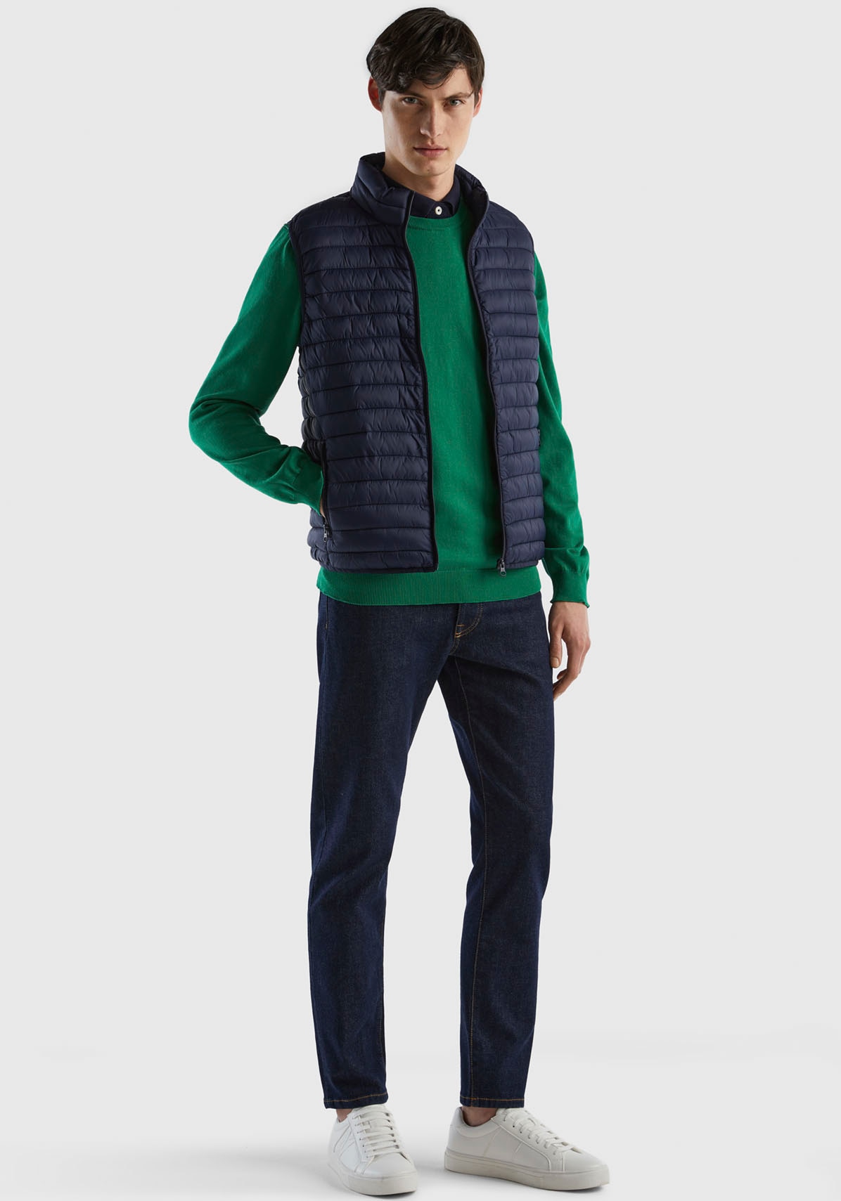 United Colors of Benetton Steppweste, mit seitlichen Zipper-Taschen