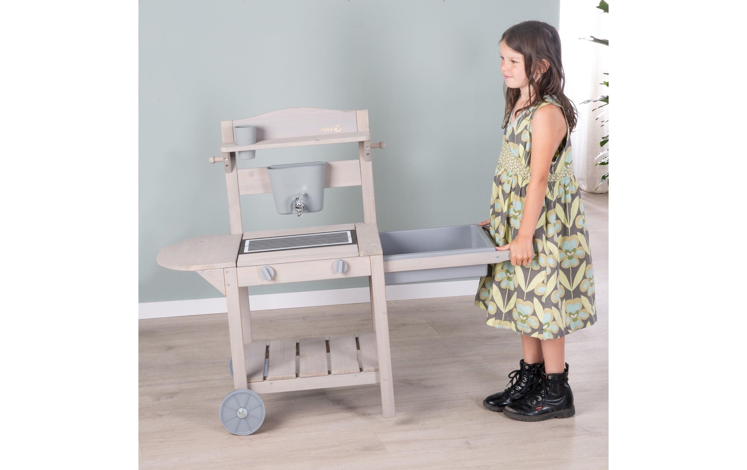 roba® Outdoor-Spielküche »BBQ Grau«