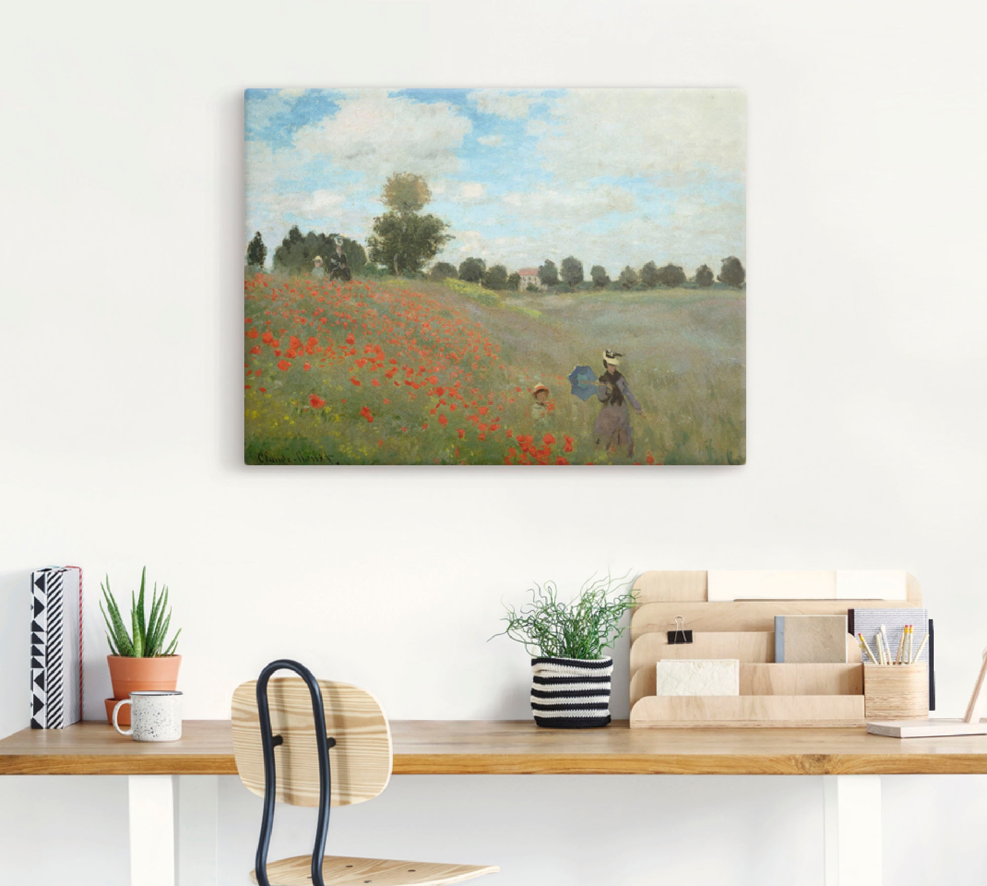 Artland Wandbild »Mohnfeld bei Argenteuil. 1873«, Blumen, (1 St.), als Leinwandbild, Poster, Wandaufkleber in verschied. Grössen