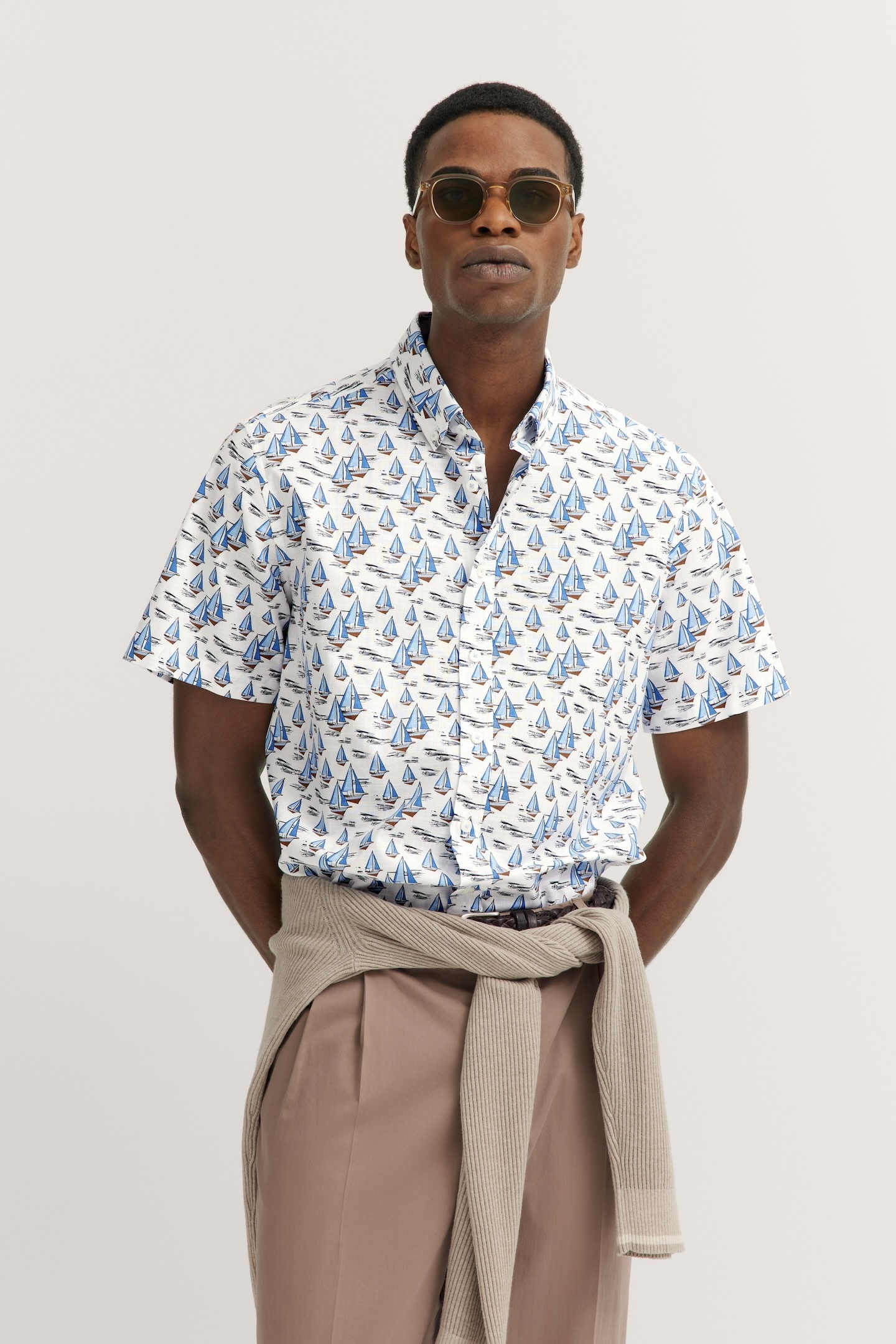 bugatti Kurzarmhemd mit Button-Down-Kragen