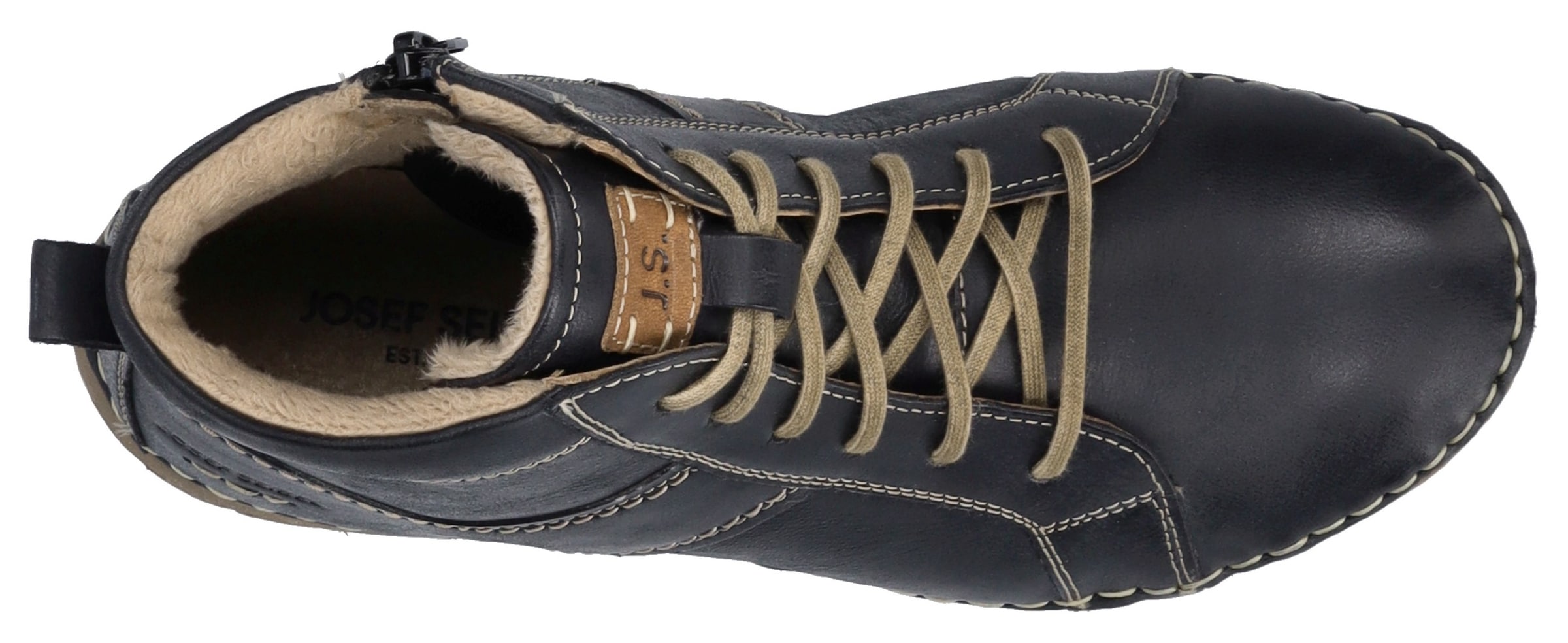 Josef Seibel Schnürstiefelette »Felicia 01«, Schnürboots, Sneaker, Freizeitschuh mit modischer Ziernaht