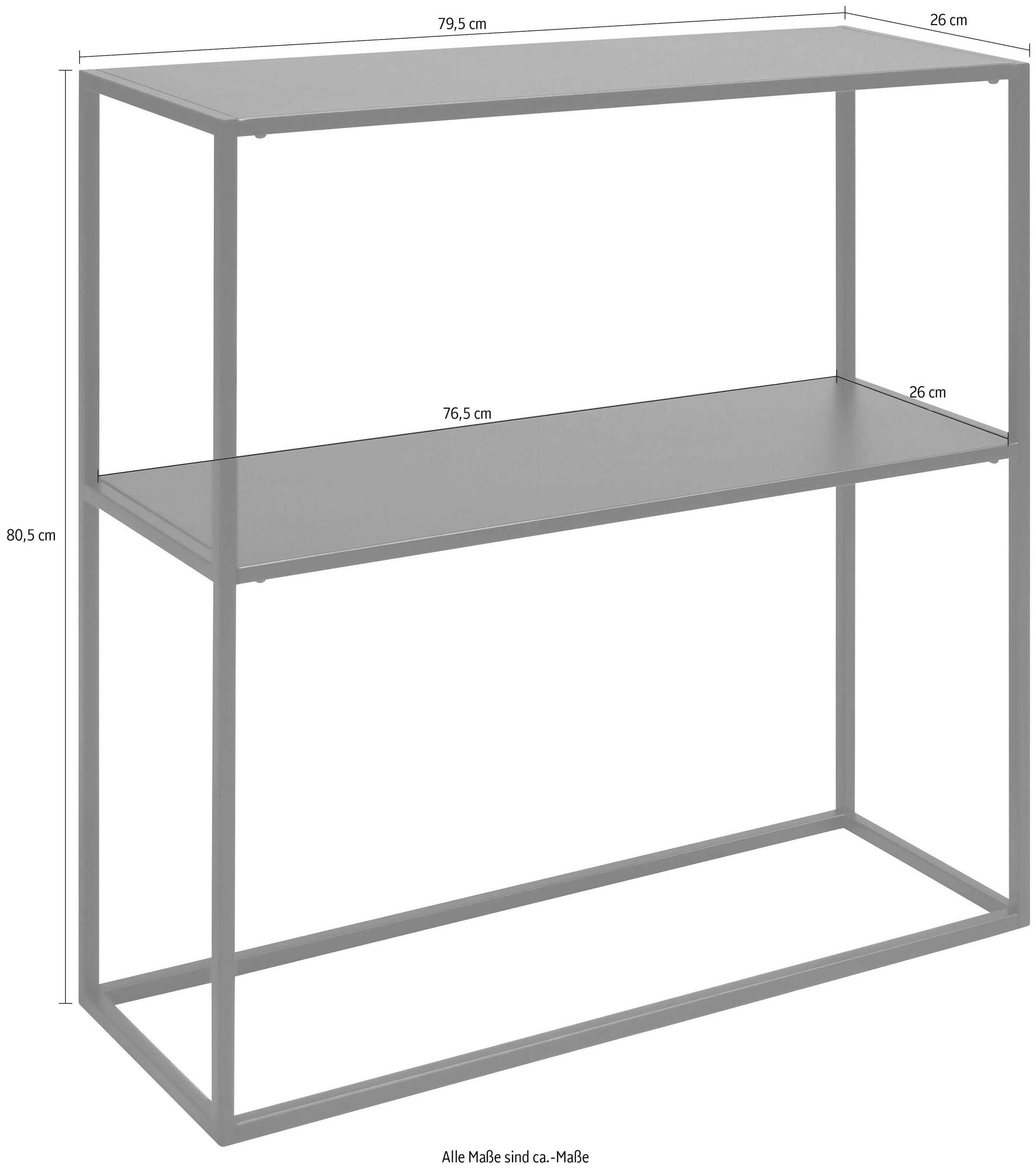 aus GROUP online Metallgestell Jelmoli-Versand kaufen einem »»Vilho««, | cm Höhe Optik, in ACTONA gradliniger Schuhregal schwarzen 80,5