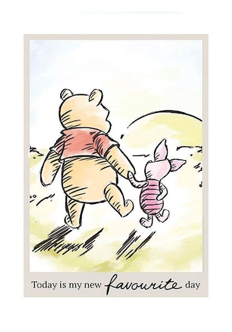 Poster »Winnie Pooh Today«, Disney, (1 St.), Kinderzimmer, Schlafzimmer, Wohnzimmer
