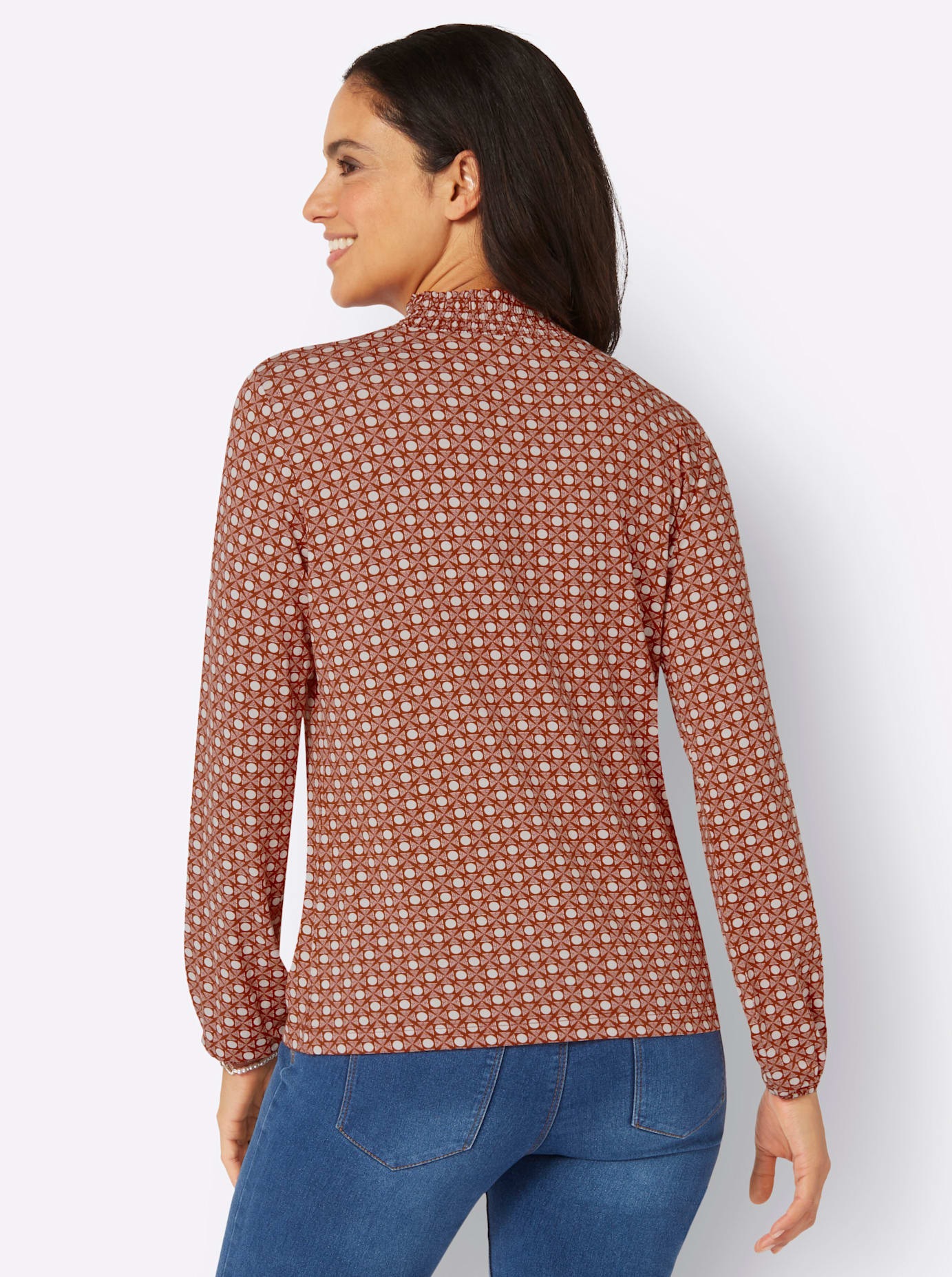 Inspirationen Langarmshirt »Stehkragen-Shirt«, (1 tlg.)