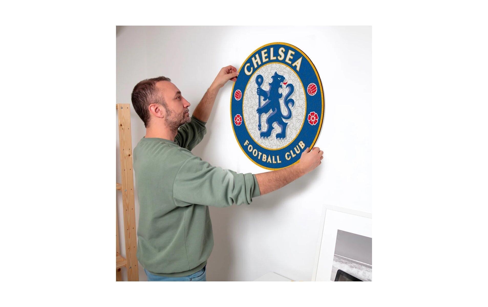 Puzzle »Iconic Chelsea FC Logo«, Holzart: Birke (Herkunftsland: China)