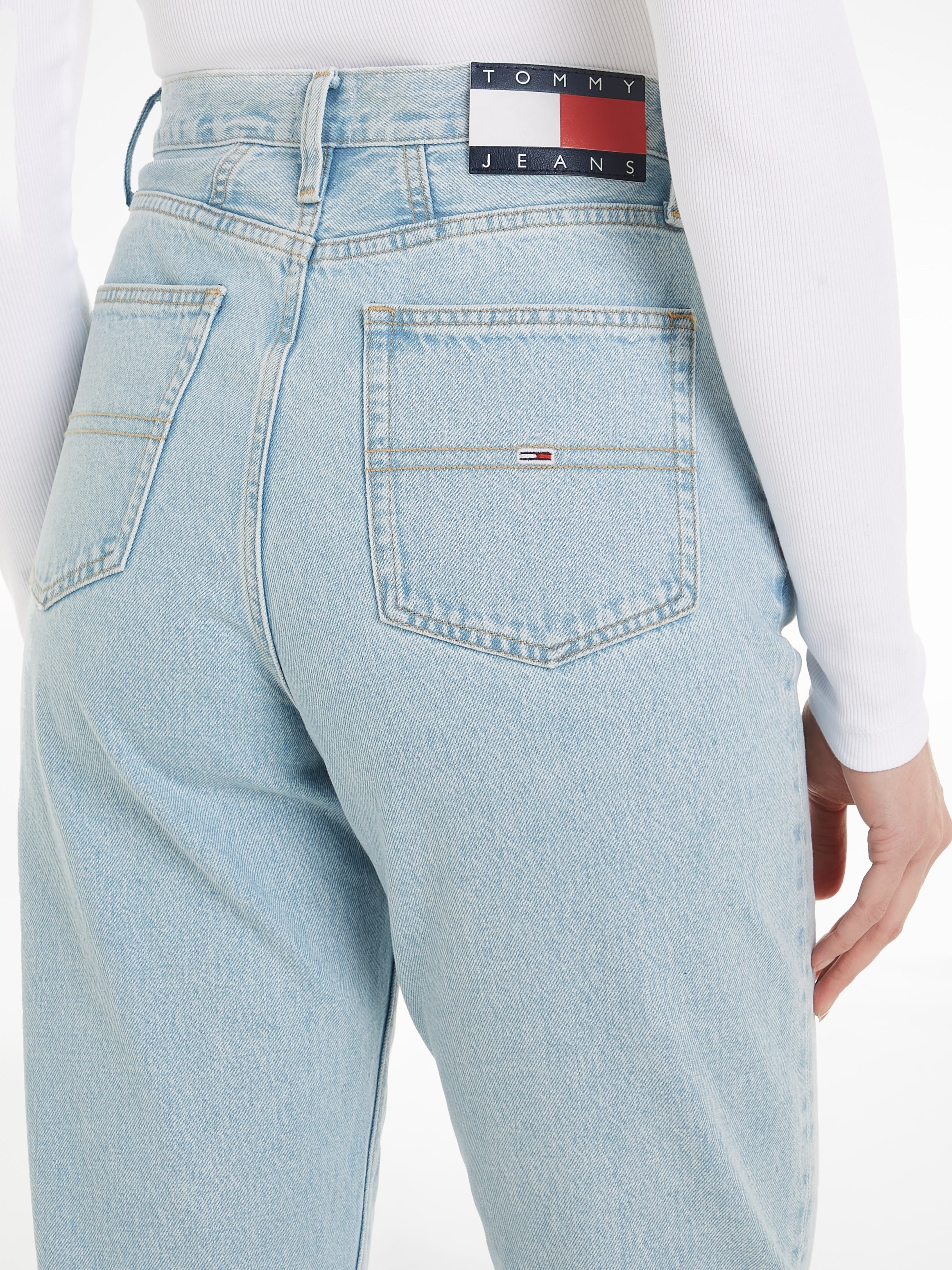 online DG«, Logopatch Mom-Jeans Jeans mit UH Tommy Schweiz »MOM JEAN TPR kaufen Jelmoli-Versand bei