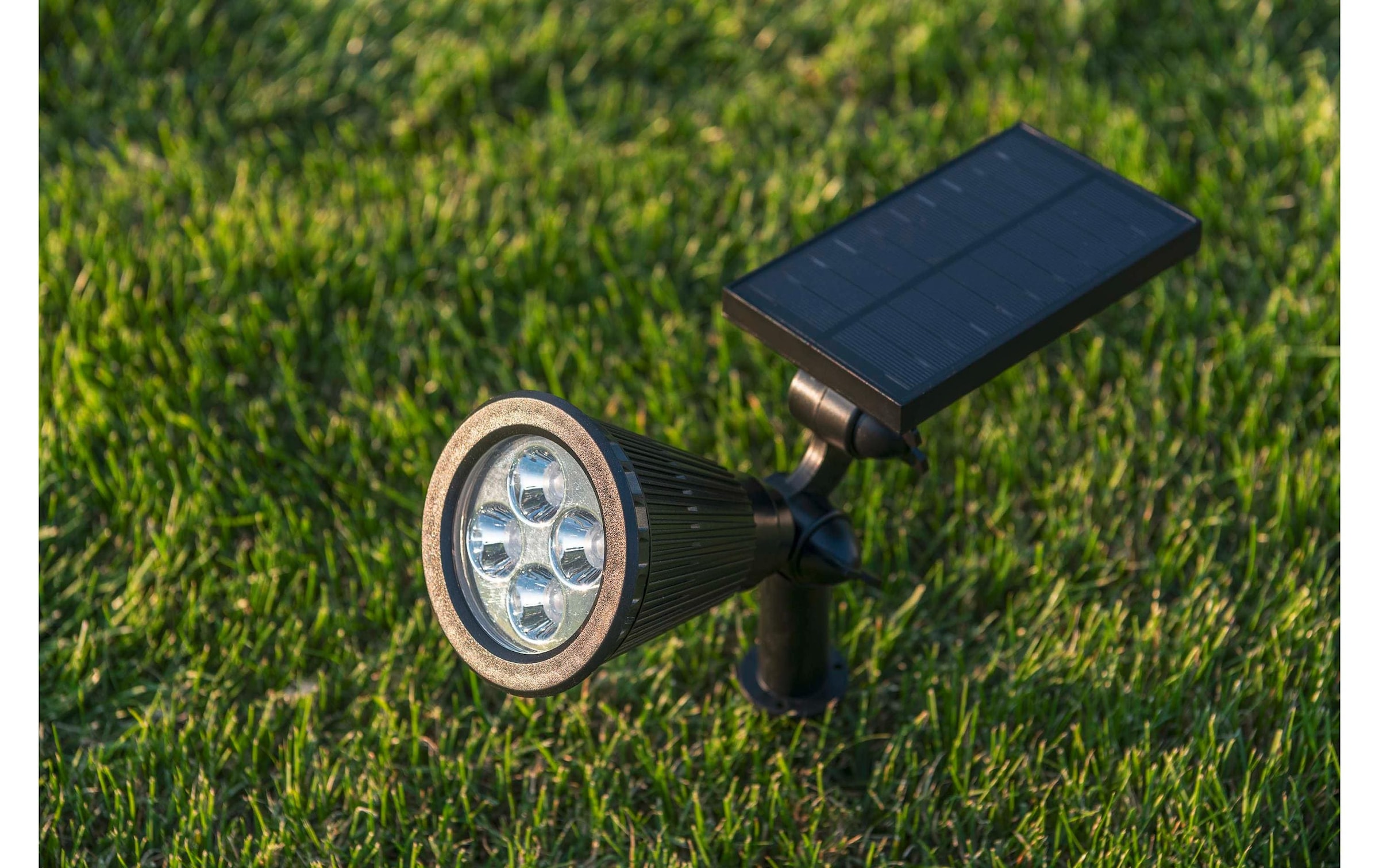 STT LED Gartenleuchte »Solar Motion Spot«, 4 flammig-flammig