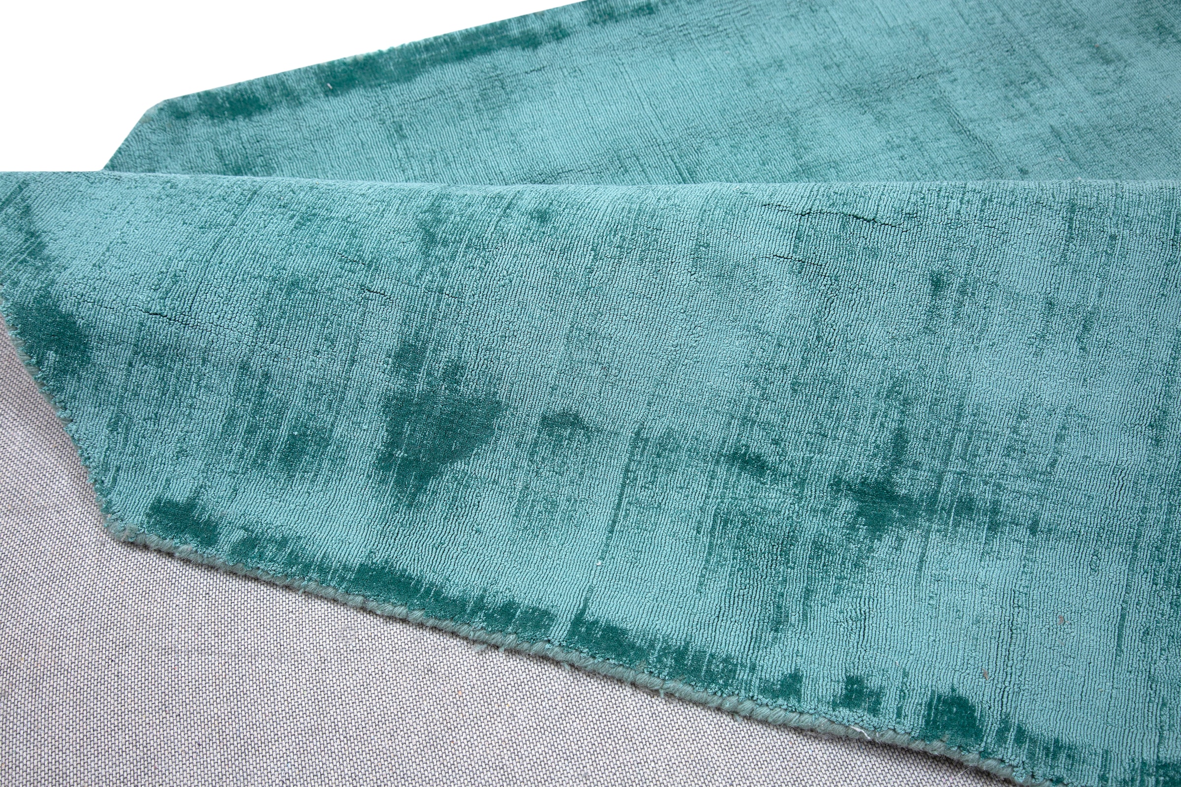 my home Teppich »Shirley, handgewebter Viskose Teppich, farblich changierend«, achteckig, 12 mm Höhe, Handweb Teppiche, Wohnzimmer, Schlafzimmer, Esszimmer