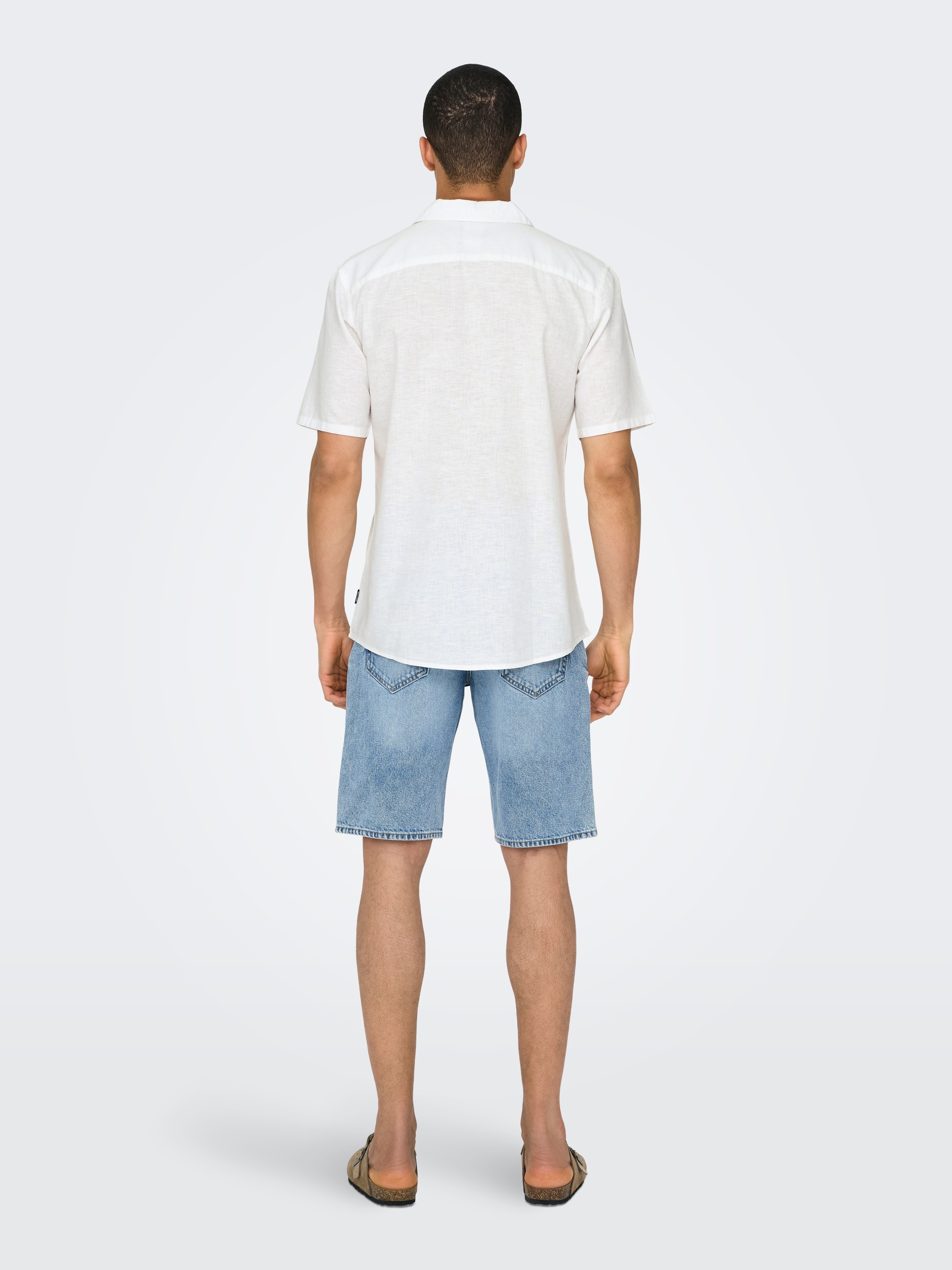 ONLY & SONS Kurzarmhemd »ONSCAIDEN SS SOLID RESORT LINEN NOOS«
