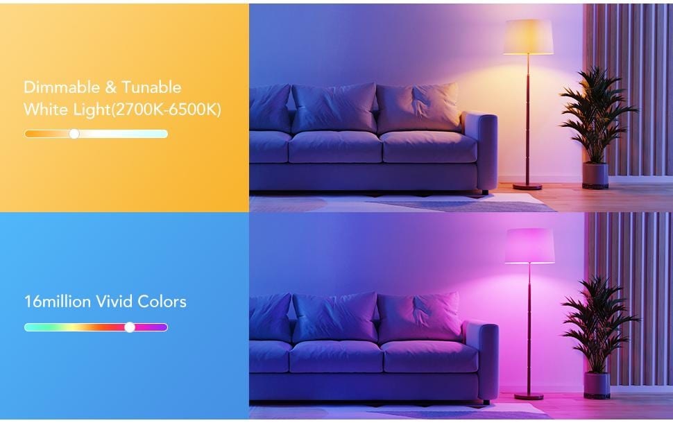 Govee Spezialleuchtmittel »Smart E27, -2700«, E27, Farbwechsler