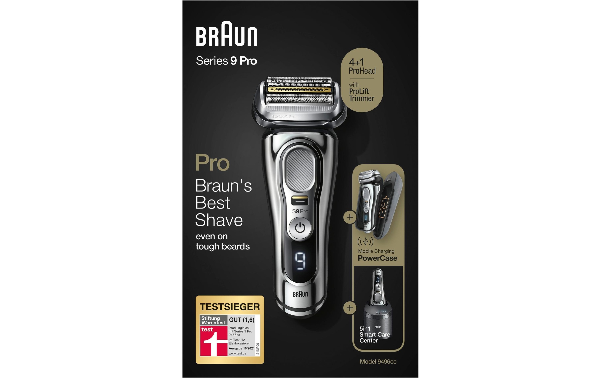 Braun Elektrorasierer »Series 9 9496cc System wet&dry«