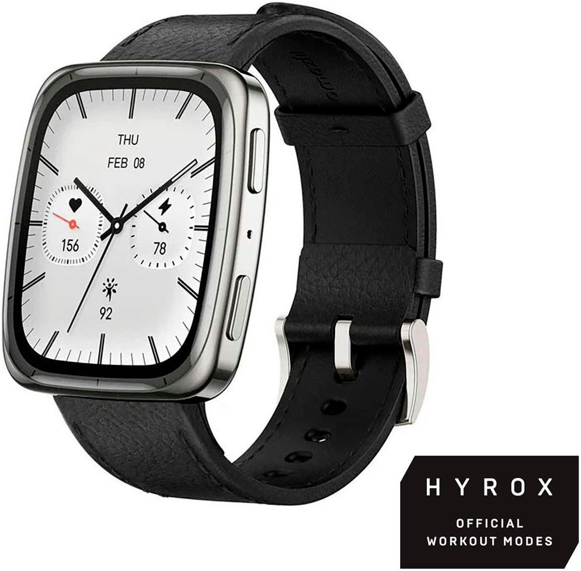 Amazfit Smartwatch "Active 2 Square" (4,44 cm / 1,75 ″) ZeppOS