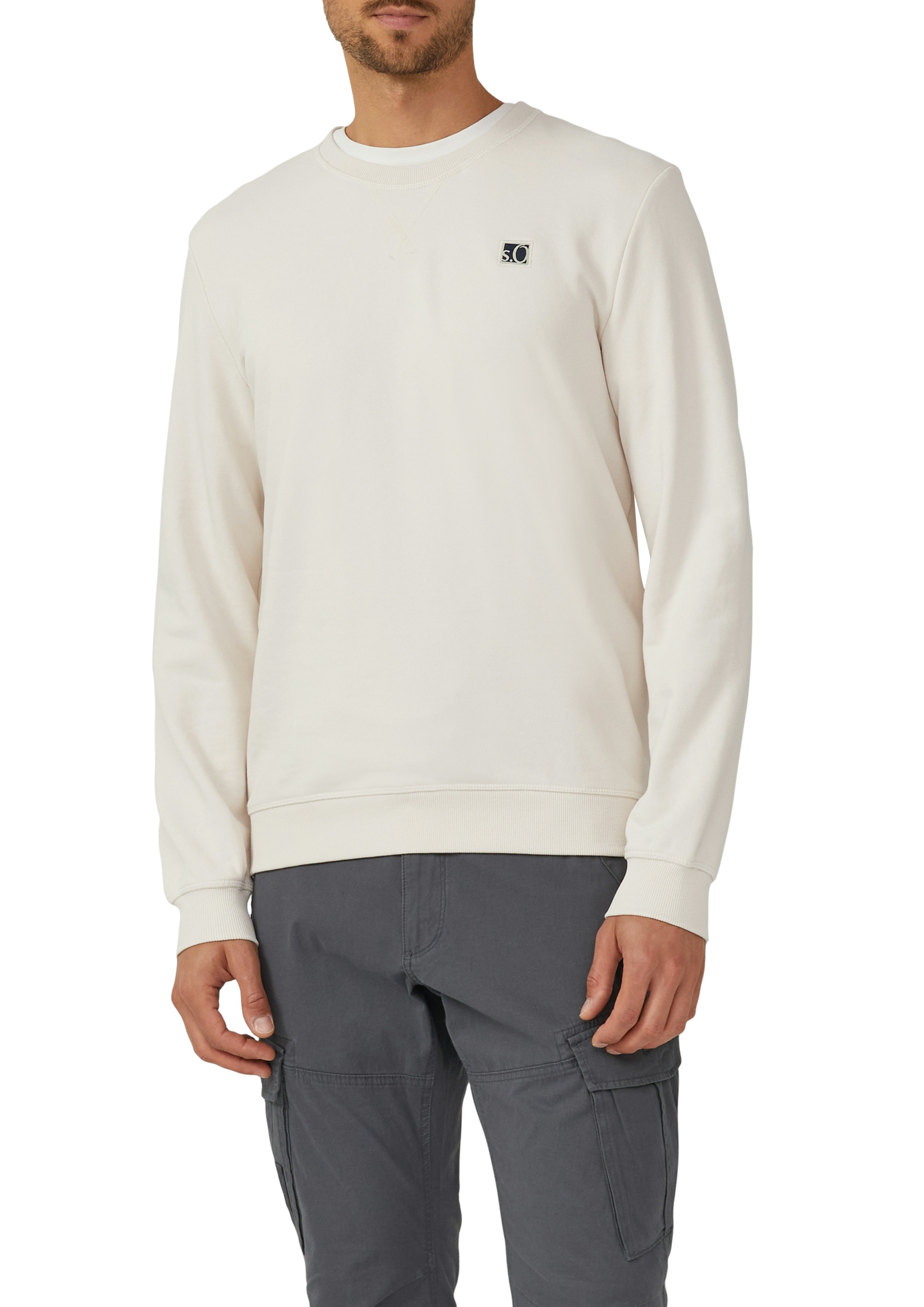s.Oliver Sweatshirt, mit Logo Stickerei