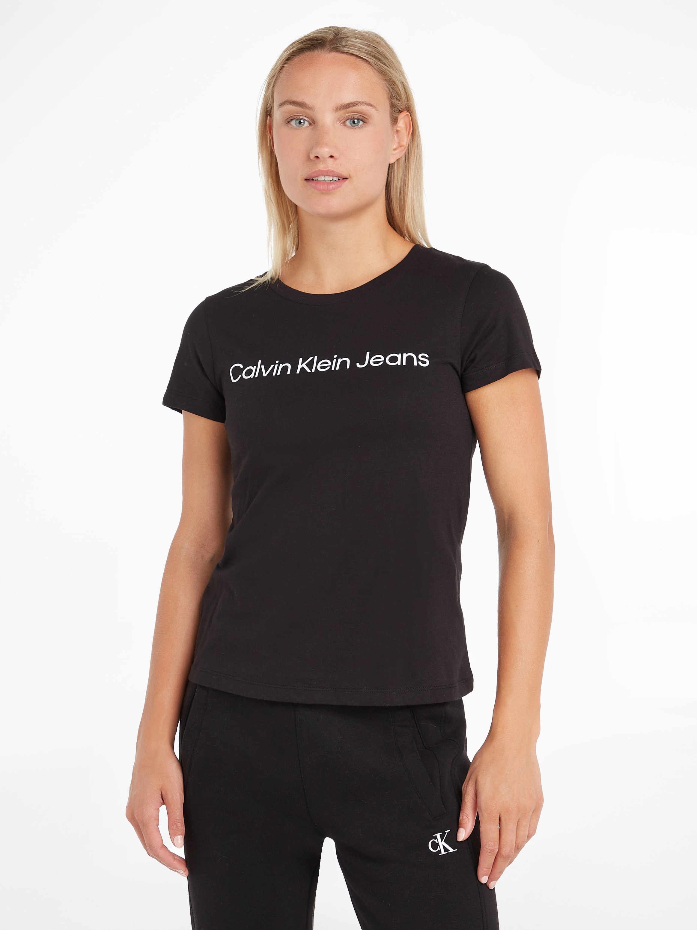 Calvin Klein Jeans T-Shirt »CORE INSTIT LOGO SLIM FIT TEE«, mit CK-Logoschriftzug im Sale-Calvin Klein Jeans 1