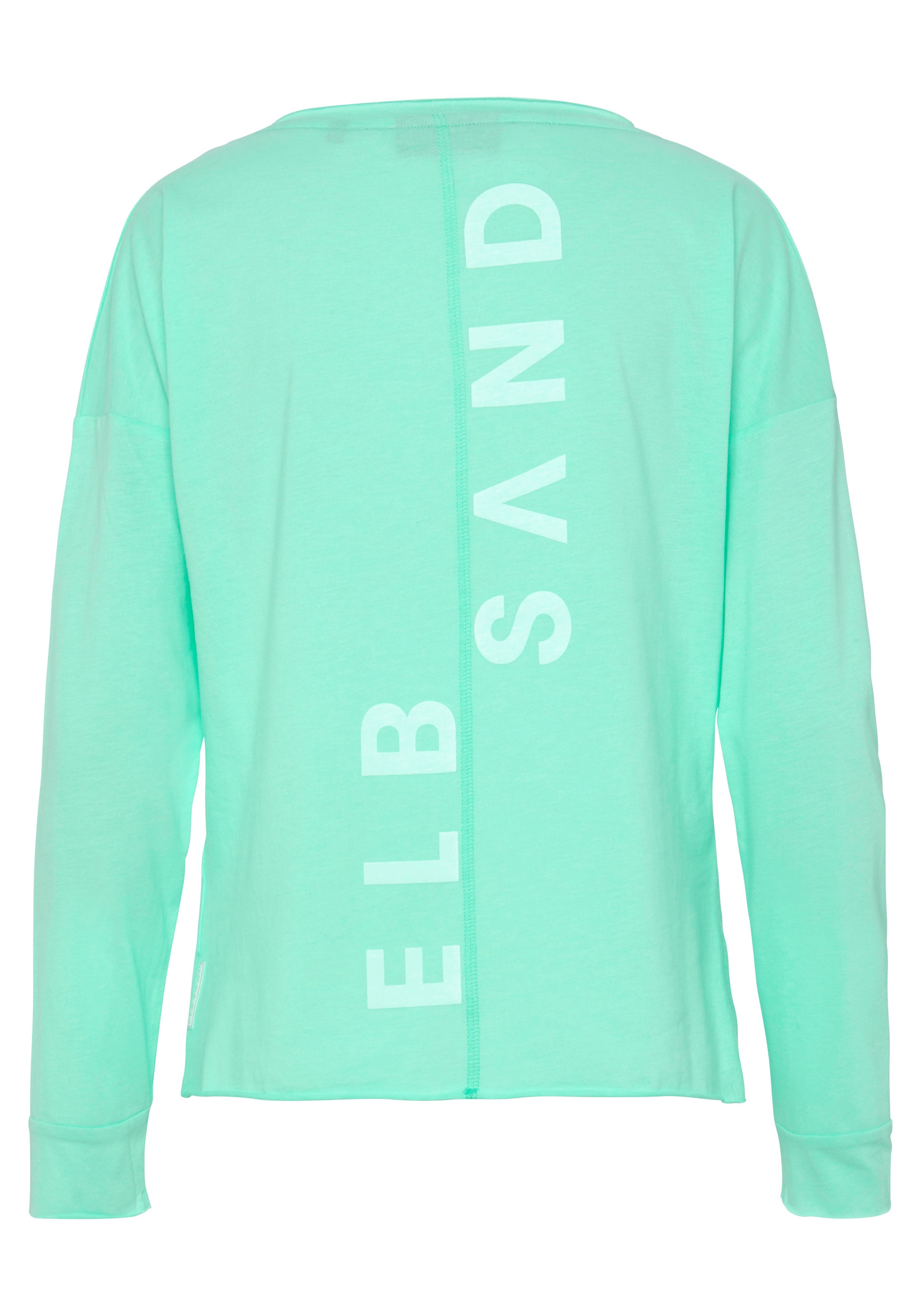 Elbsand Langarmshirt »Raina«, mit Logoprint hinten, Longsleeve aus Baumwoll-Mix