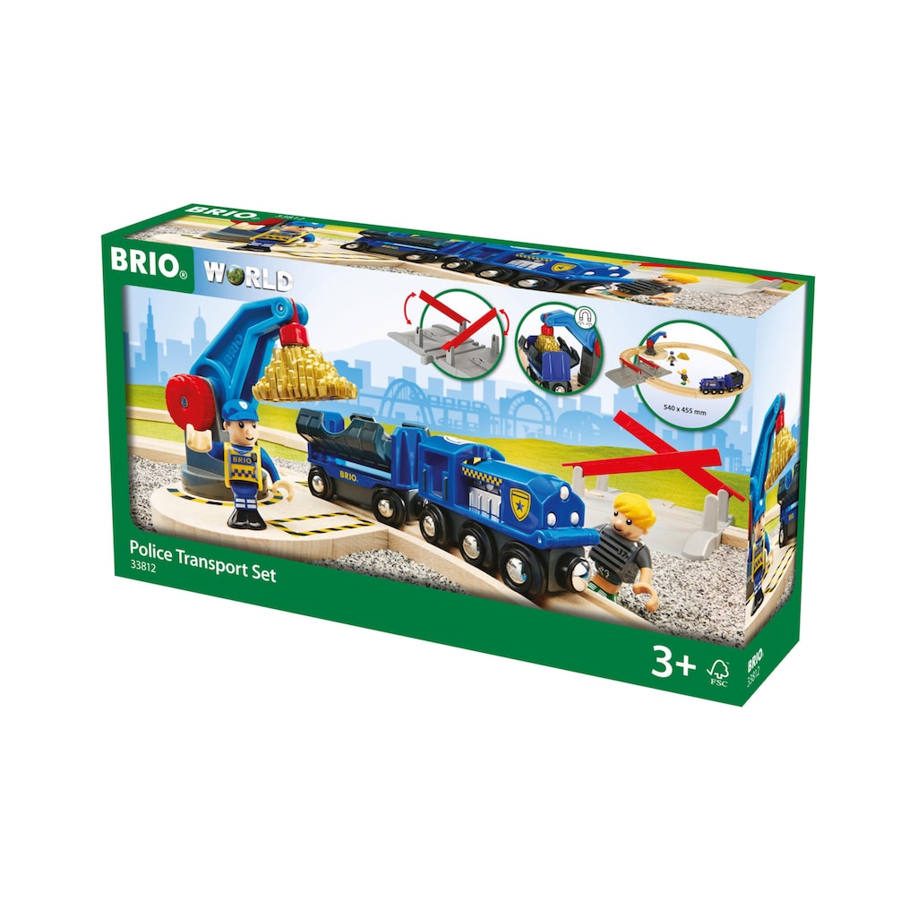 BRIO® Spielzeug-Auto »Polizei Goldfarbentransport-Set«
