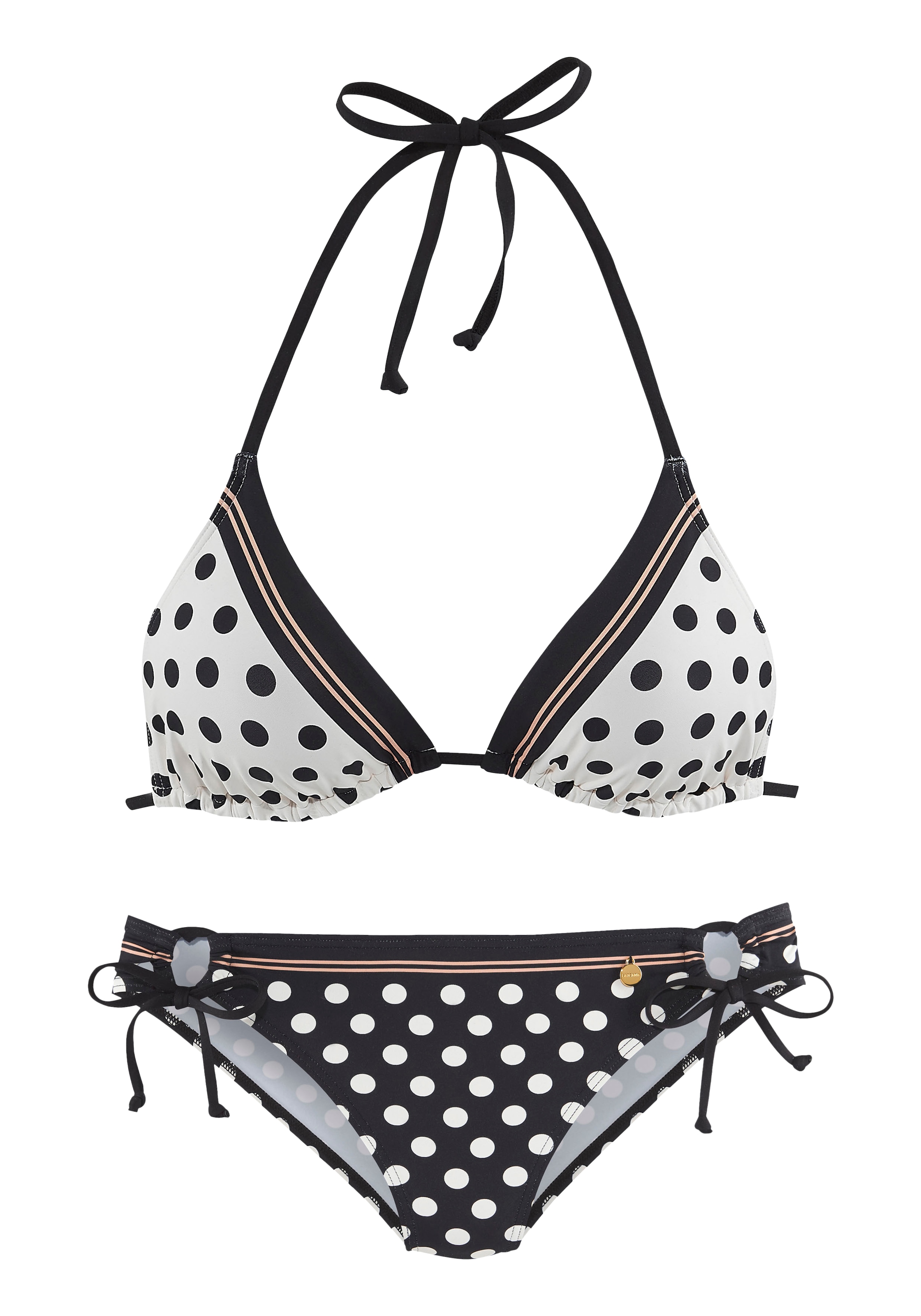 LASCANA Triangel-Bikini, mit süssen Tupfen