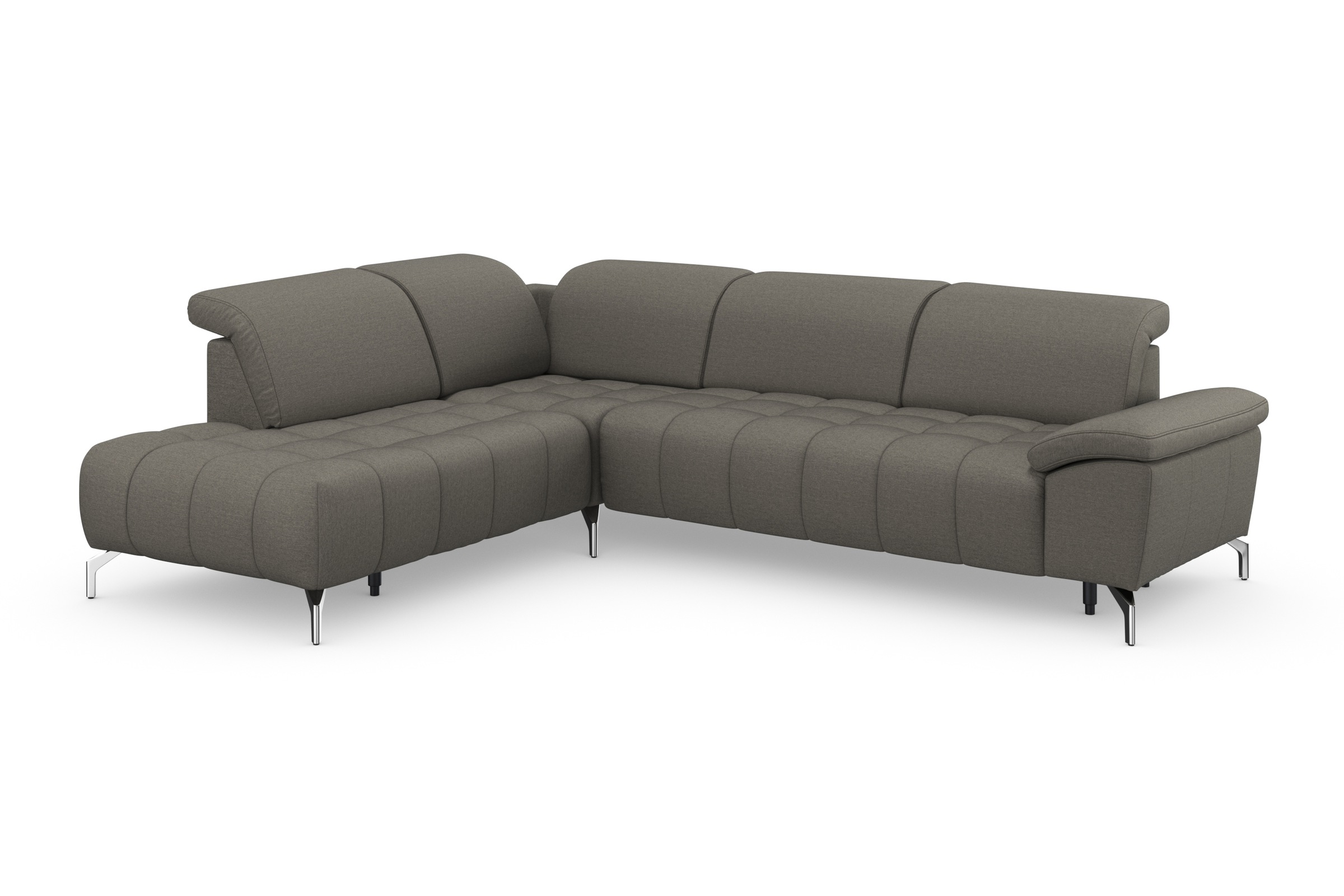 sit&more Ecksofa »Cool L-Form«, wahlweise mit Kopfteilverstellung und Vorziehsitz, motorisch