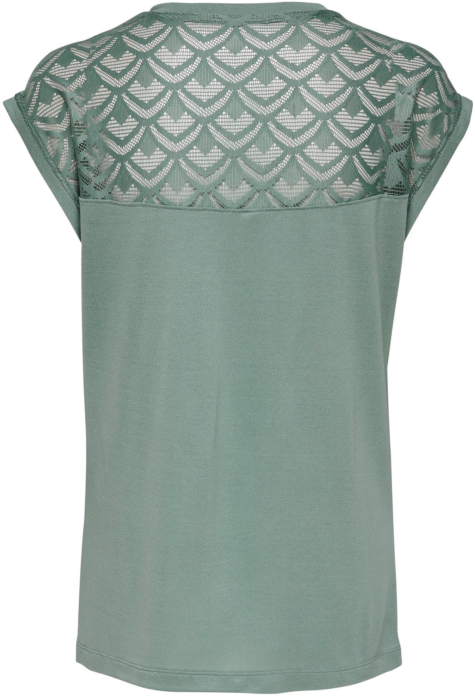 ONLY Spitzenshirt »ONLNICOLE LIFE S/S MIX TOP JRS NOOS«
