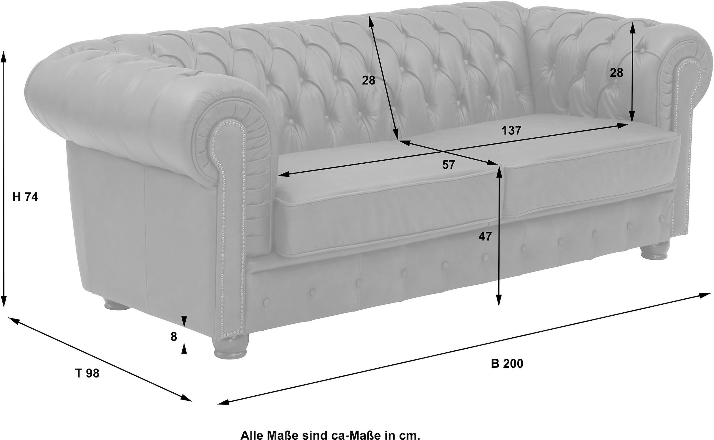 Max Winzer® Polstergarnitur »Norwin«, (Set, 3 tlg.)