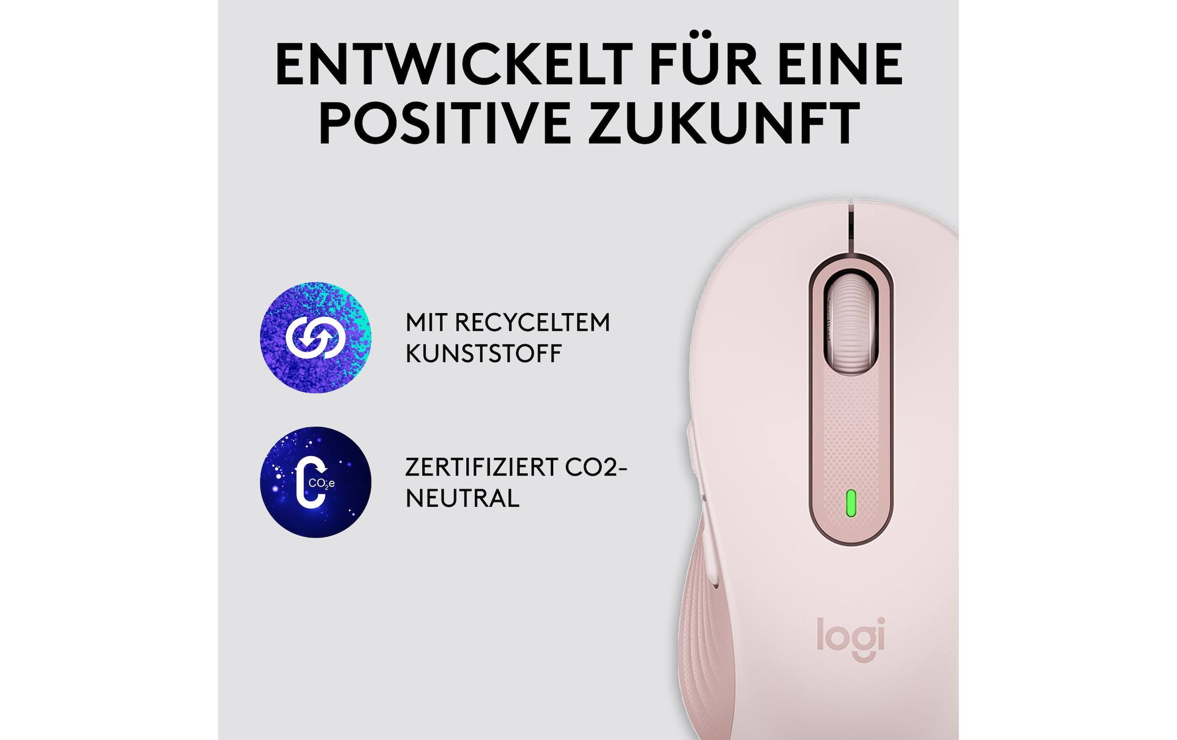 Logitech Maus »Signature M650 Rosa«, kabellos