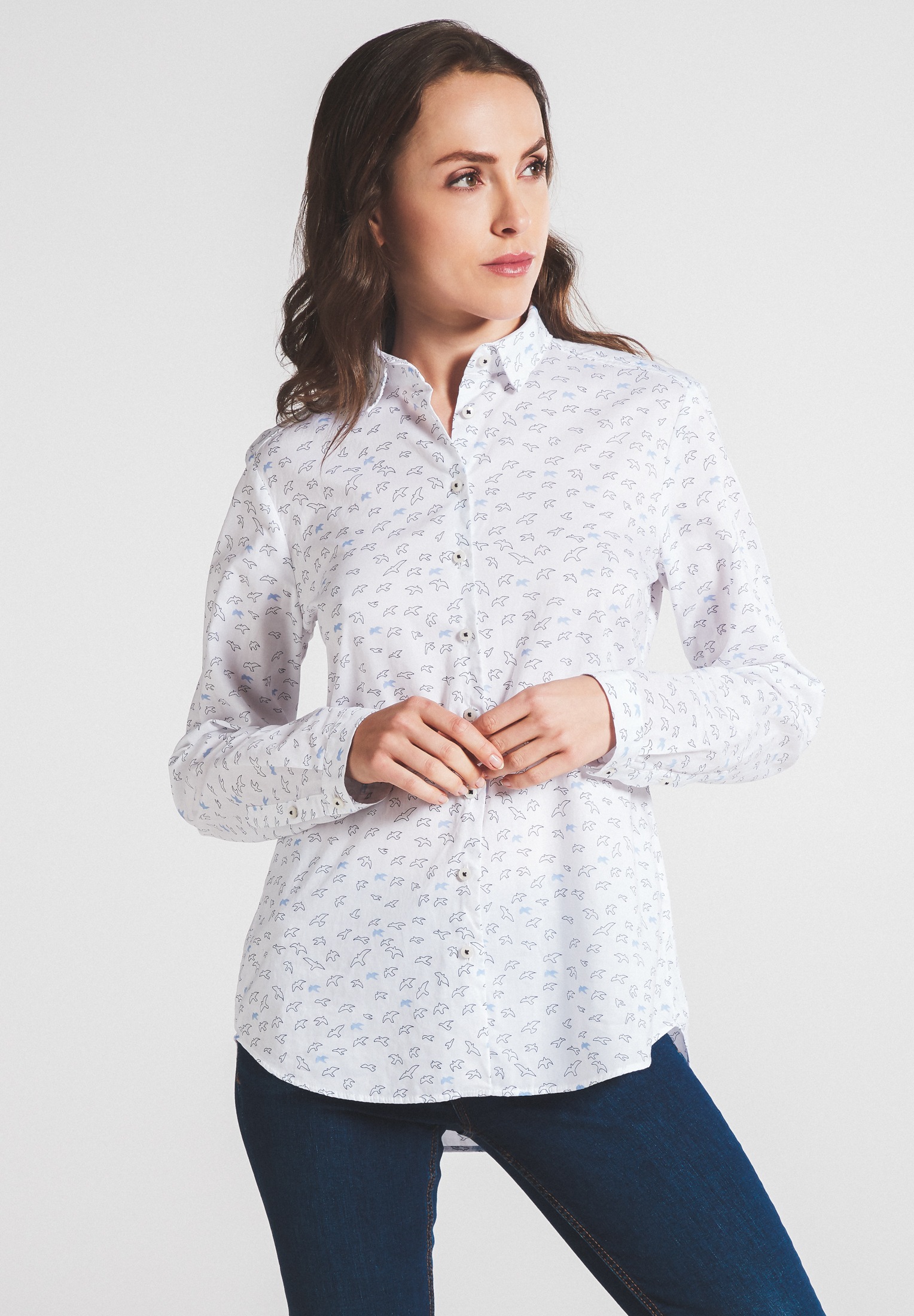 Eterna Hemdbluse »REGULAR FIT« EASY IRON (bügelleicht)