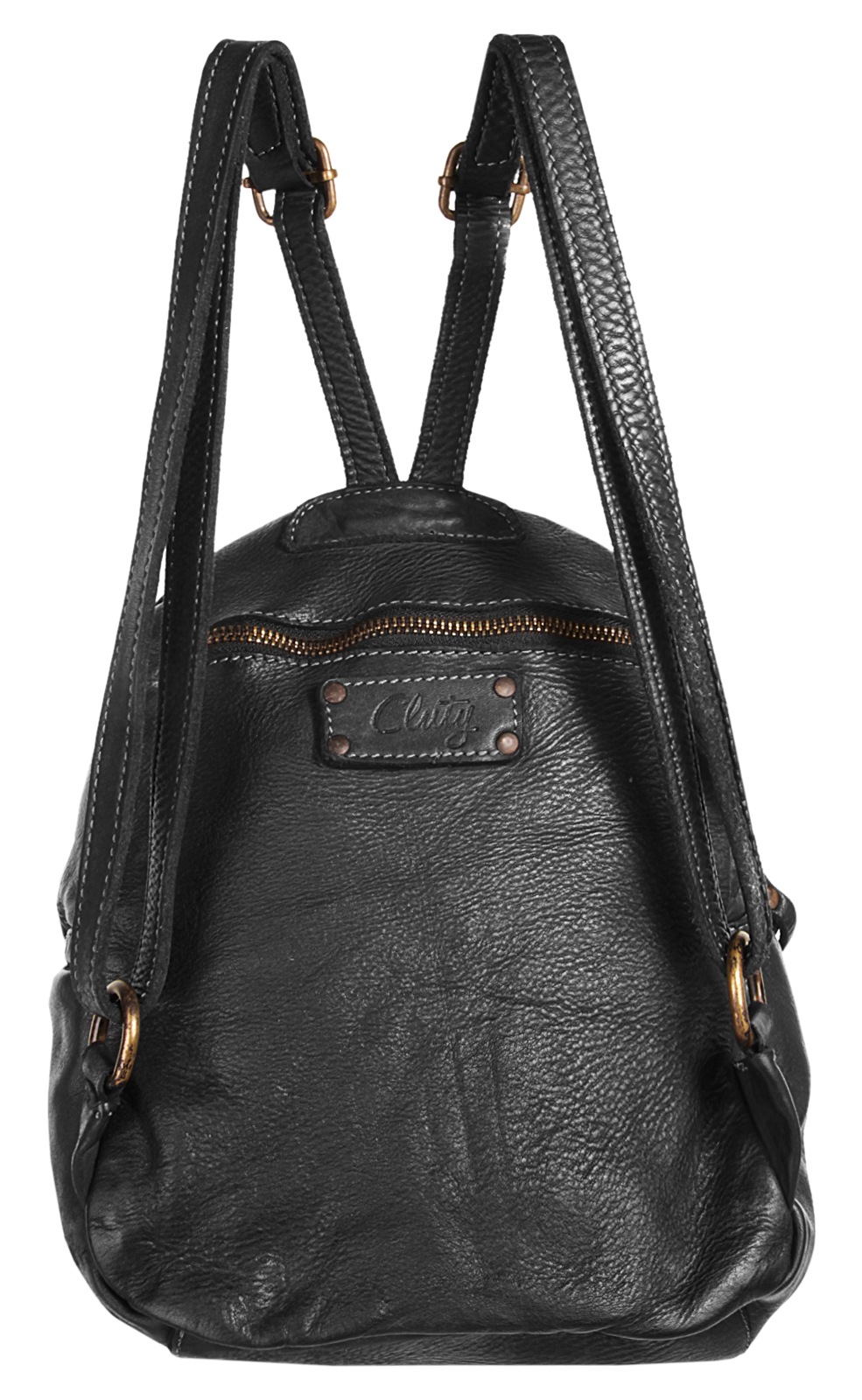 Cluty Cityrucksack, echt Leder, Made in Italy